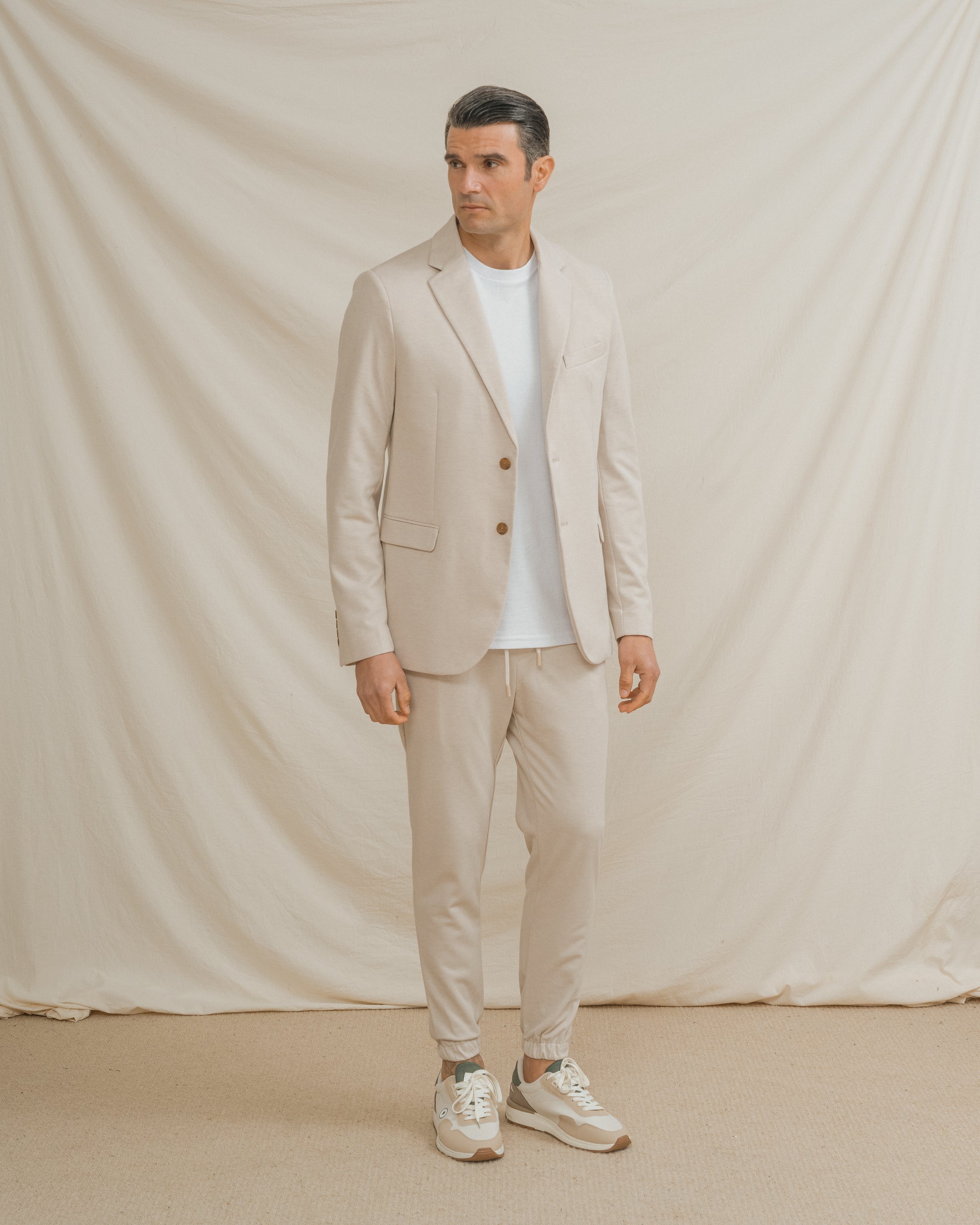 BLAZER CASUAL ESTRUCTURA BEIGE