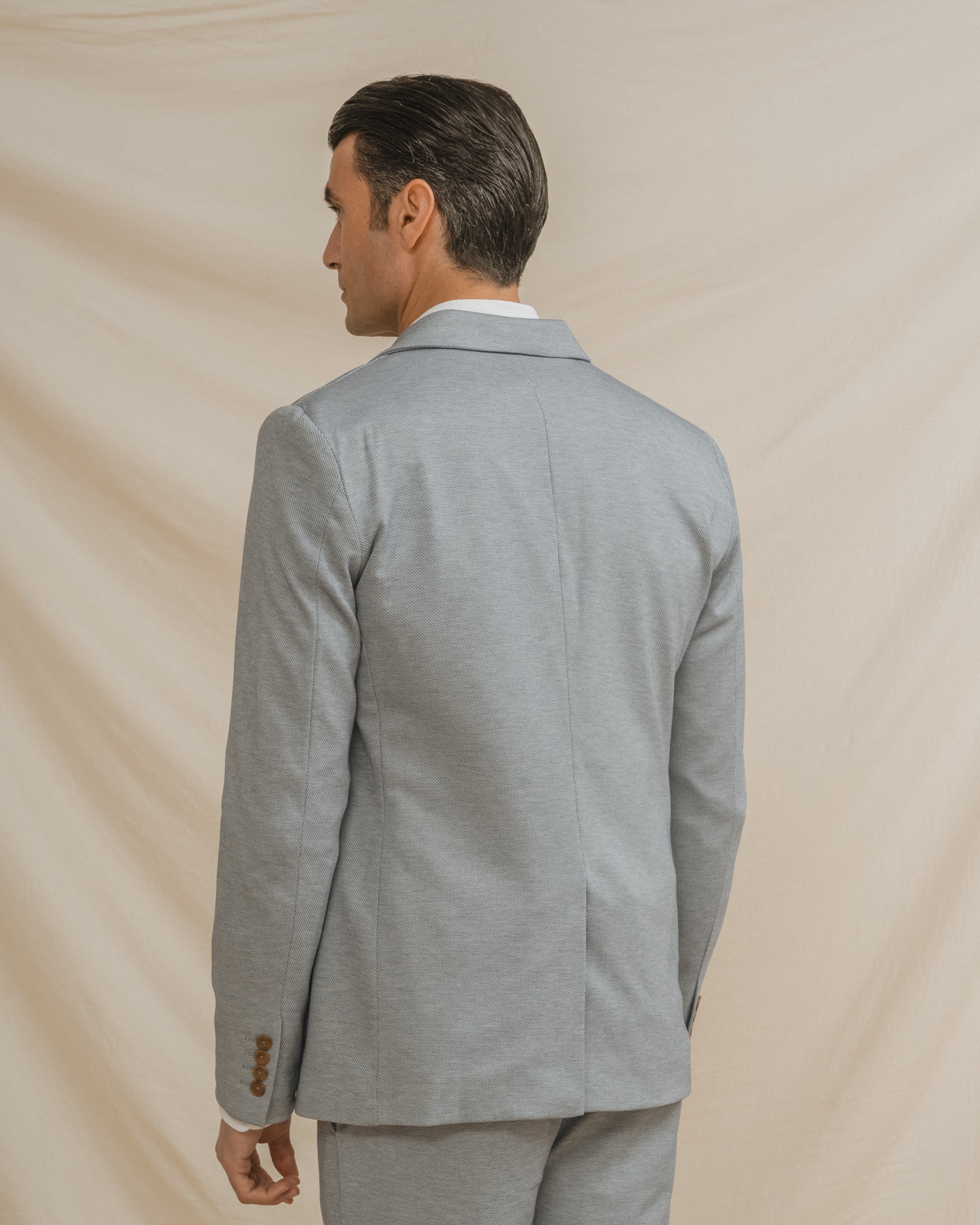 BLAZER CASUAL ESTRUCTURA CELESTE