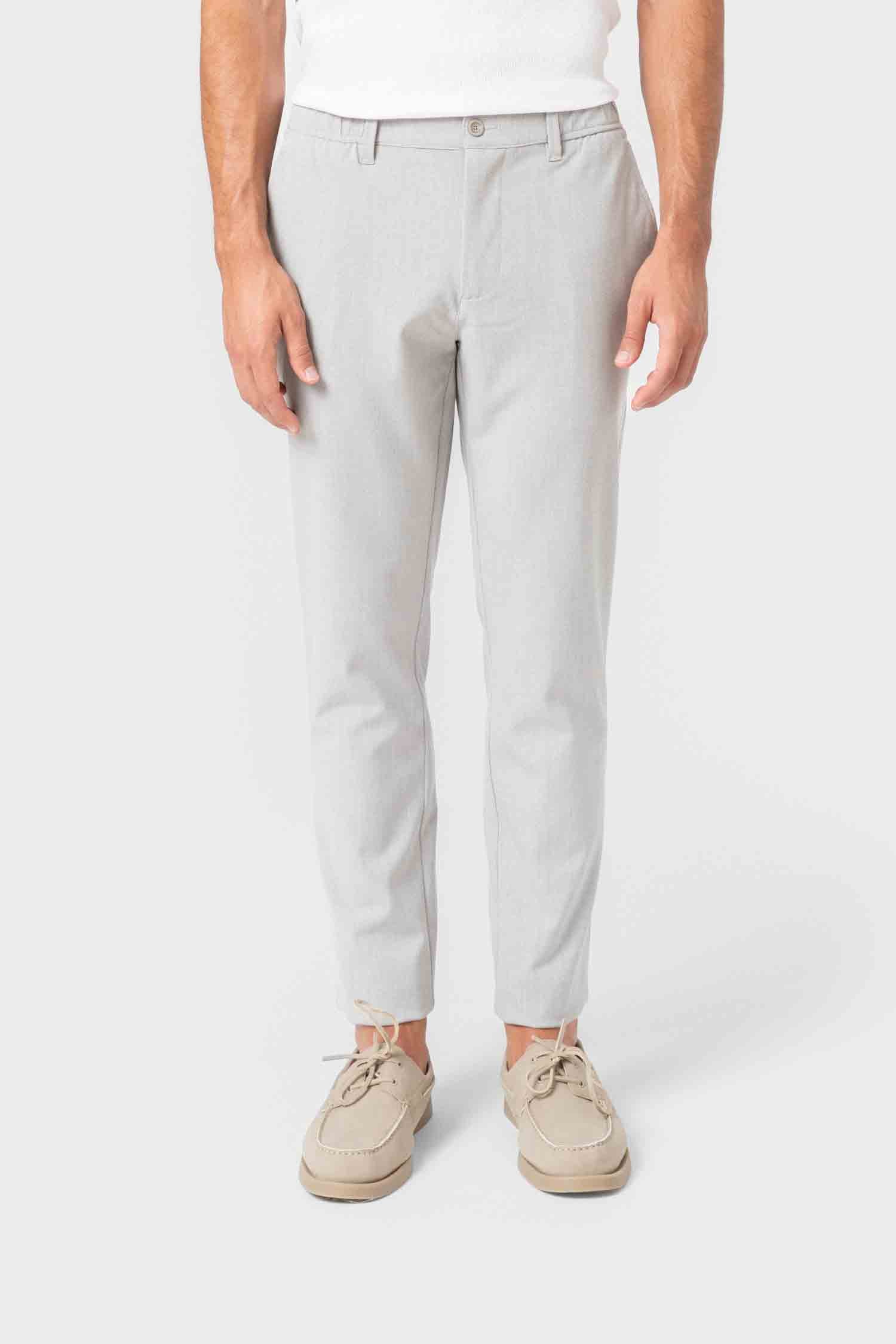PANTALÓN CASUAL GOMA VESTIR GRÍS