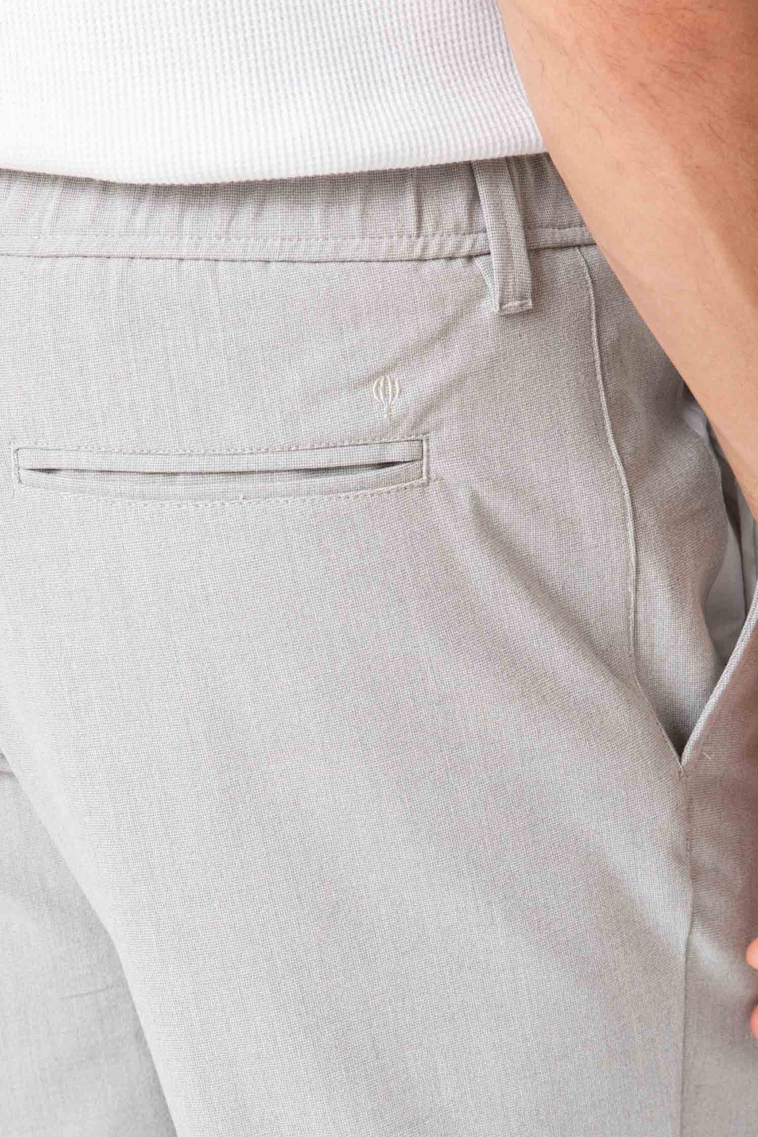 PANTALÓN CASUAL GOMA VESTIR GRÍS