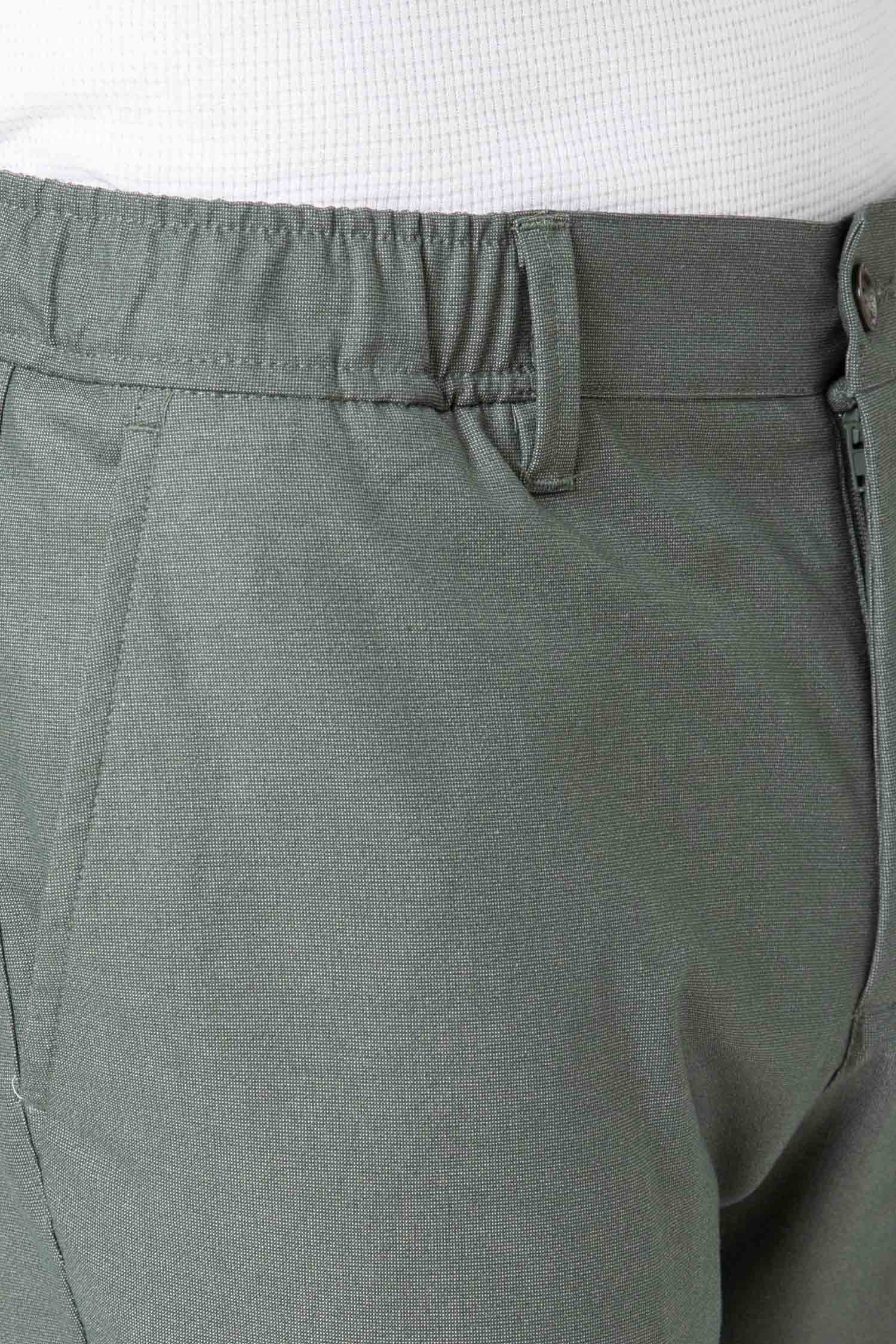 PANTALÓN CASUAL GOMA VESTIR VERDE