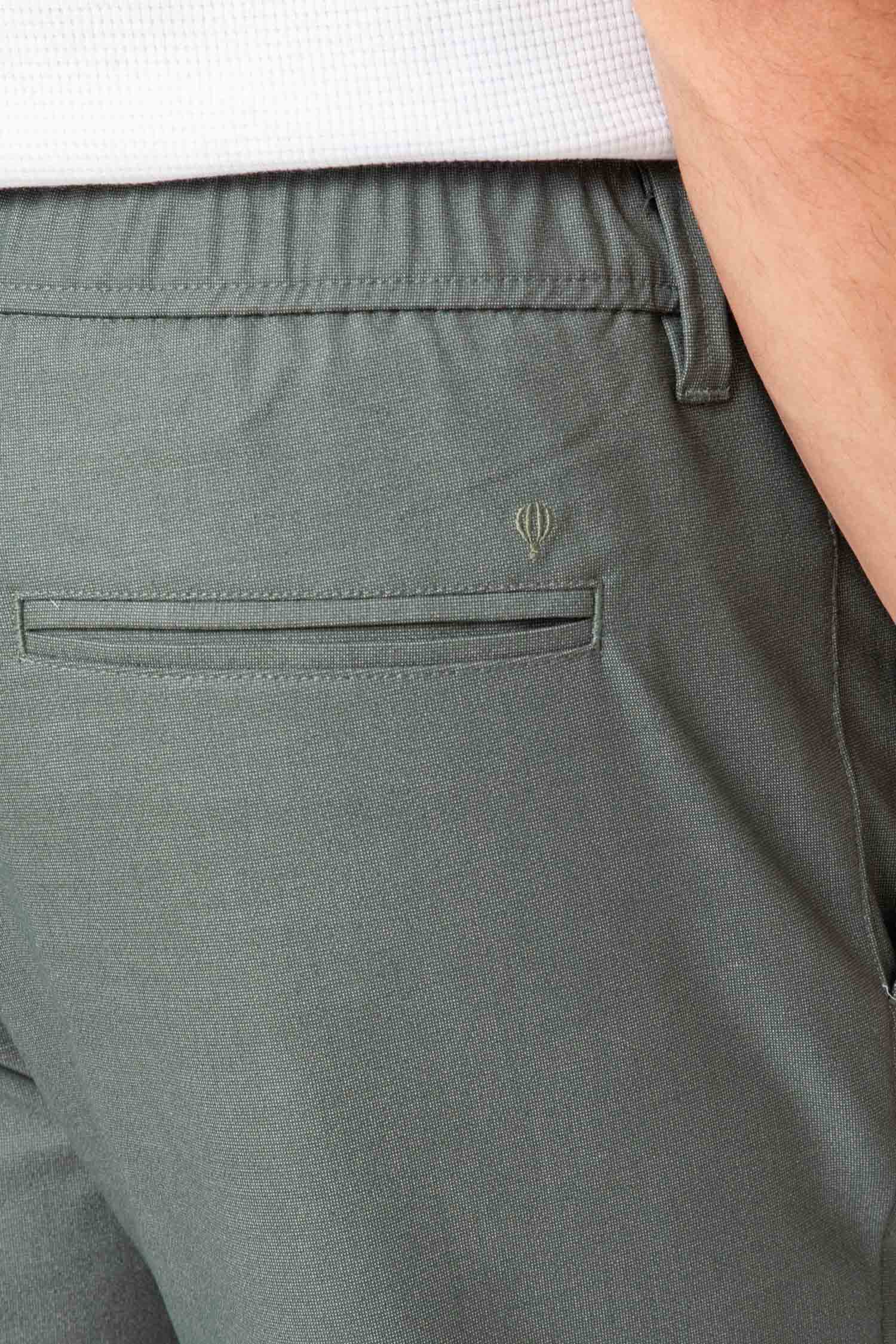 PANTALÓN CASUAL GOMA VESTIR VERDE