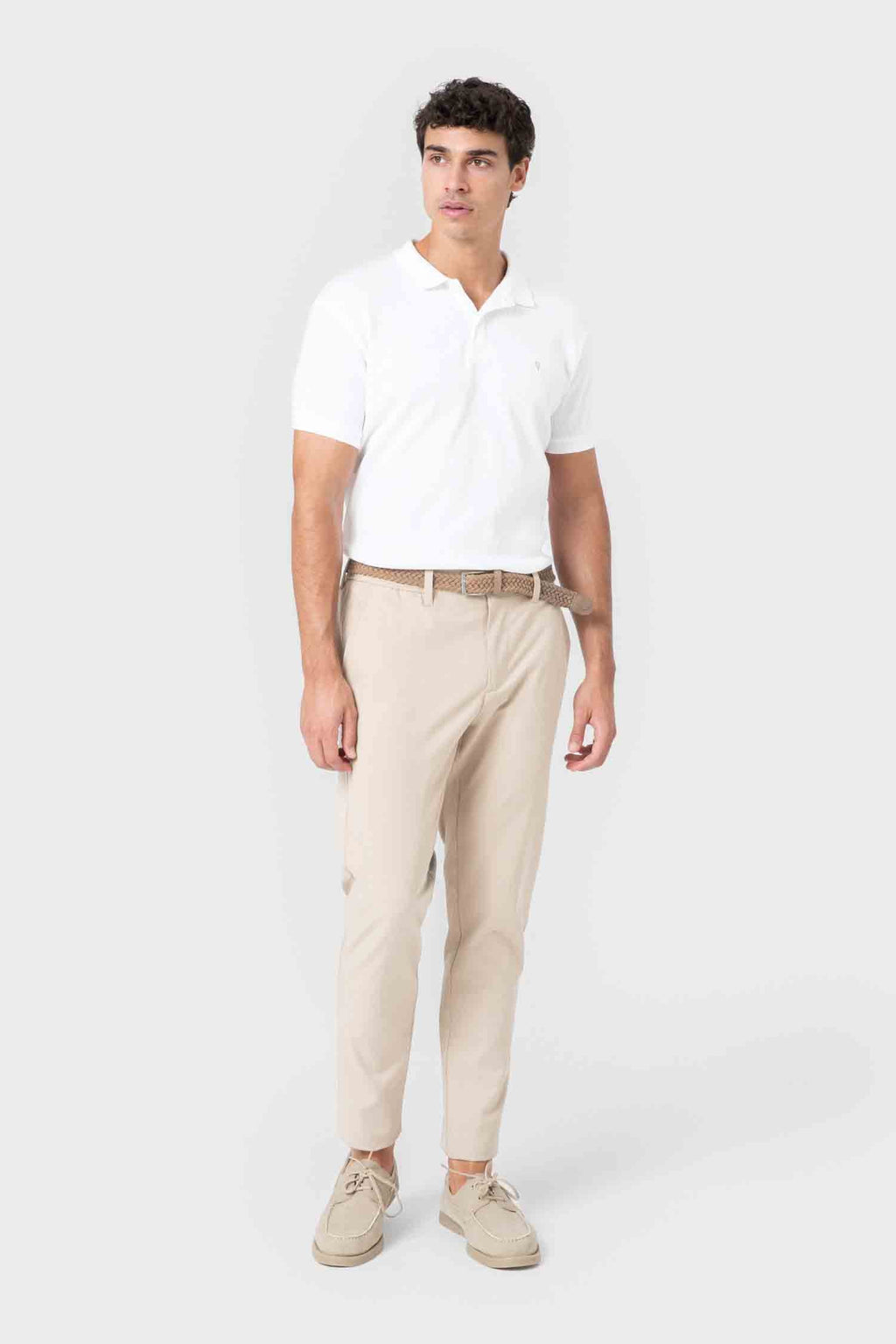 PANTALÓN CASUAL GOMA VESTIR BEIGE
