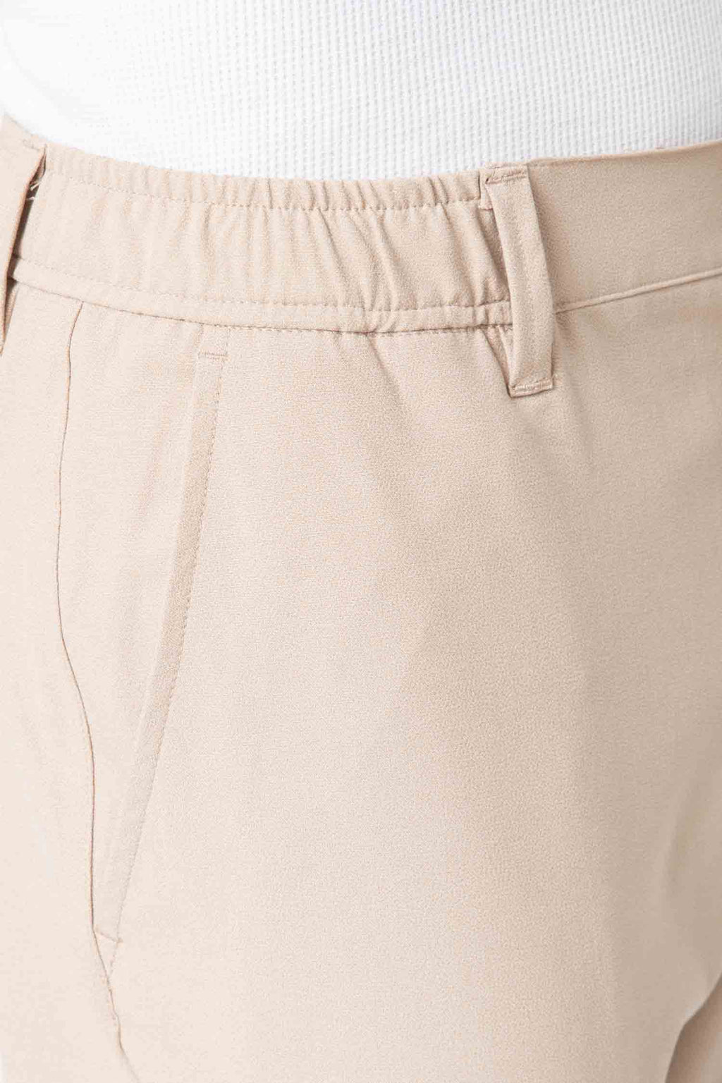 PANTALÓN CASUAL GOMA VESTIR BEIGE