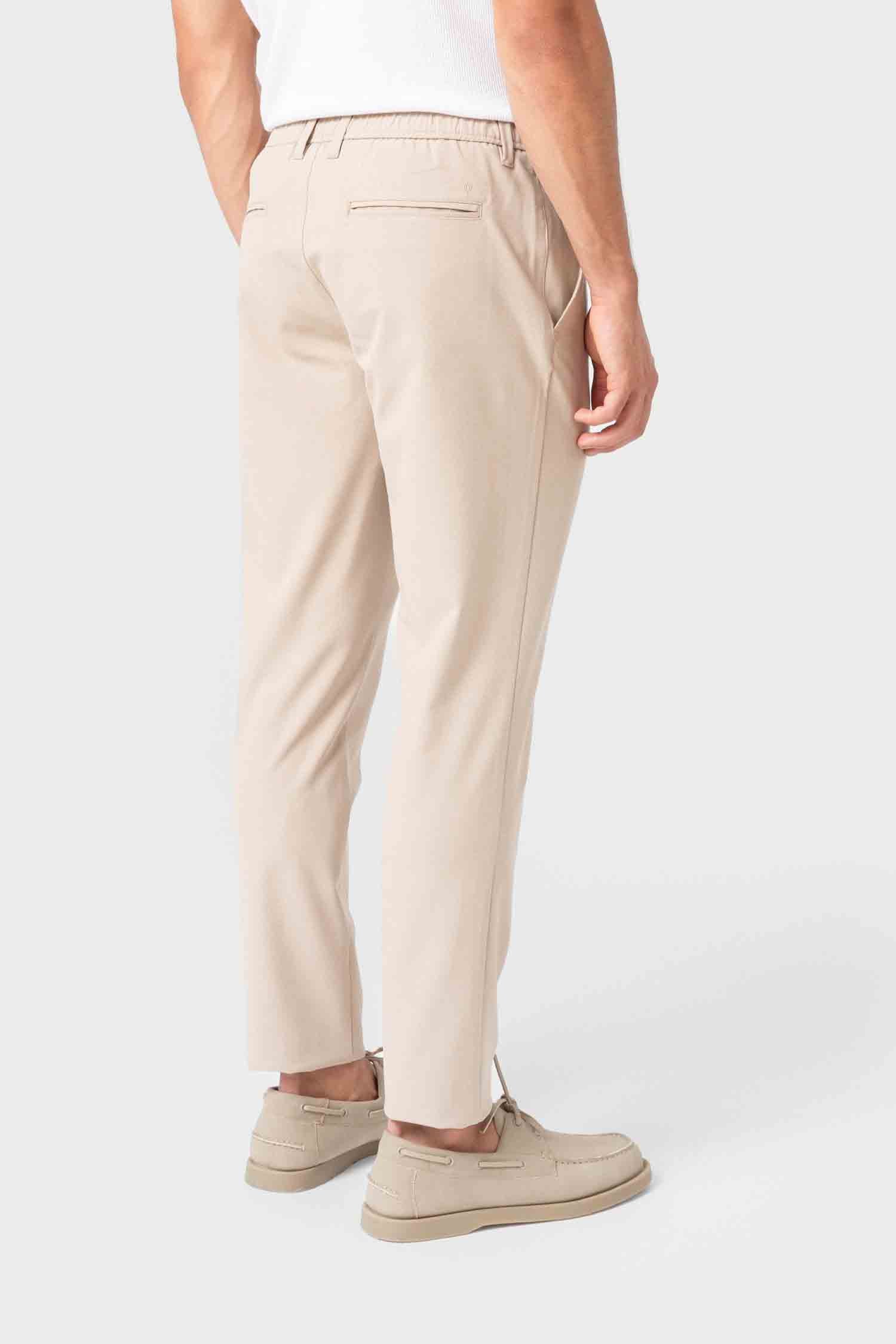 PANTALÓN CASUAL GOMA VESTIR BEIGE