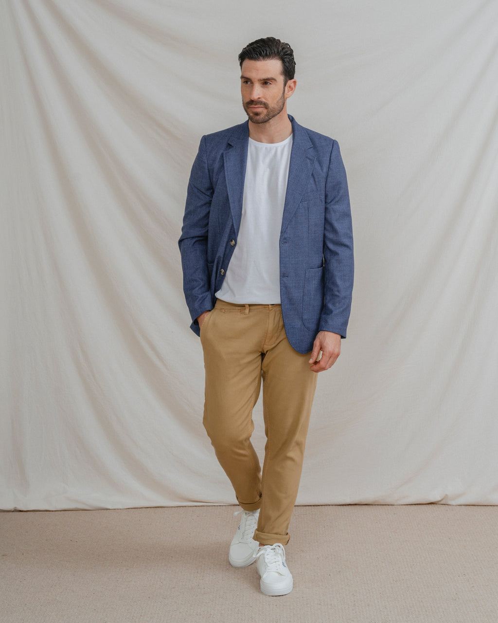 PANTALÓN CHINO SKINNY CROPPED CAMEL