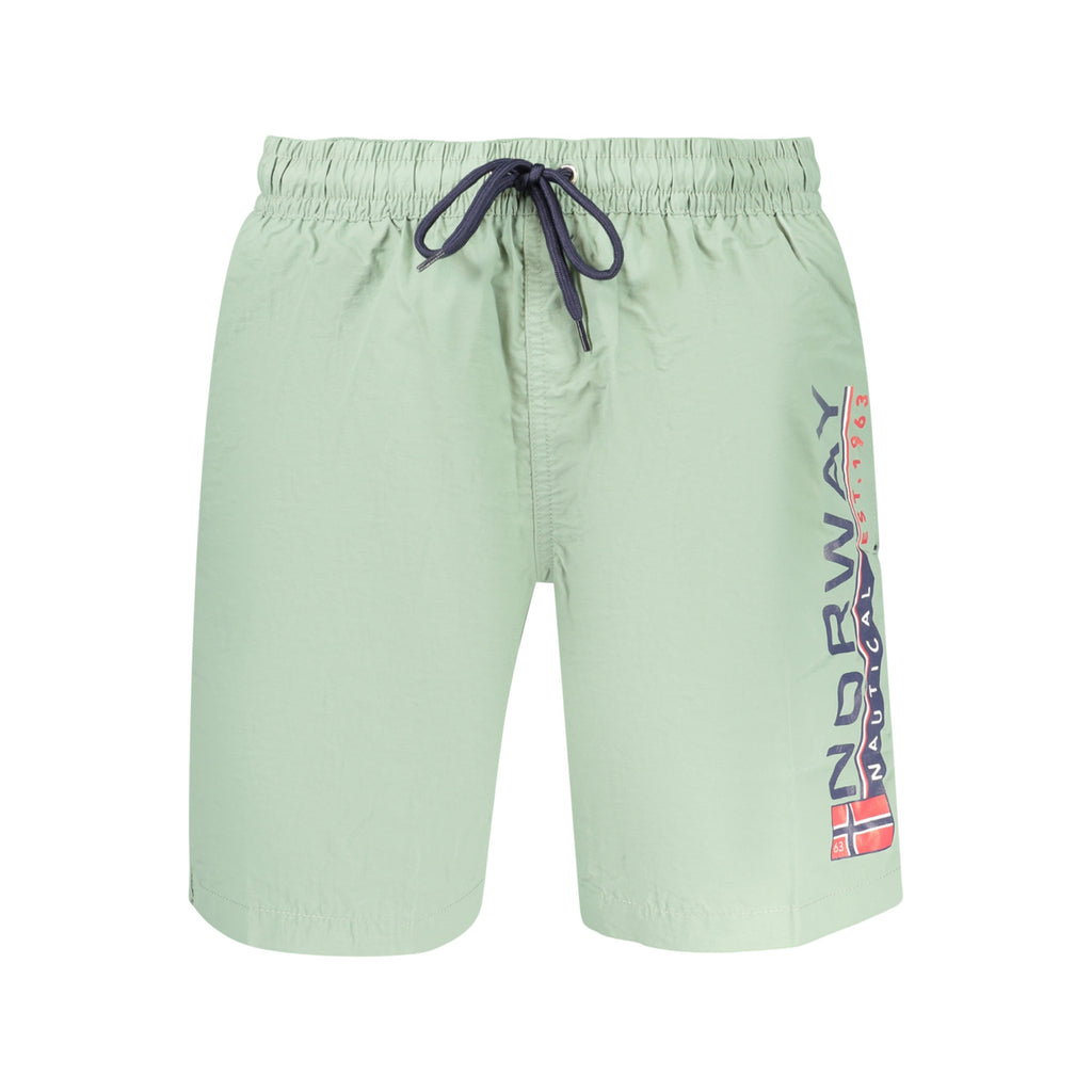 Bañador Verde con Logo para Hombre | Norway Nautical 1963