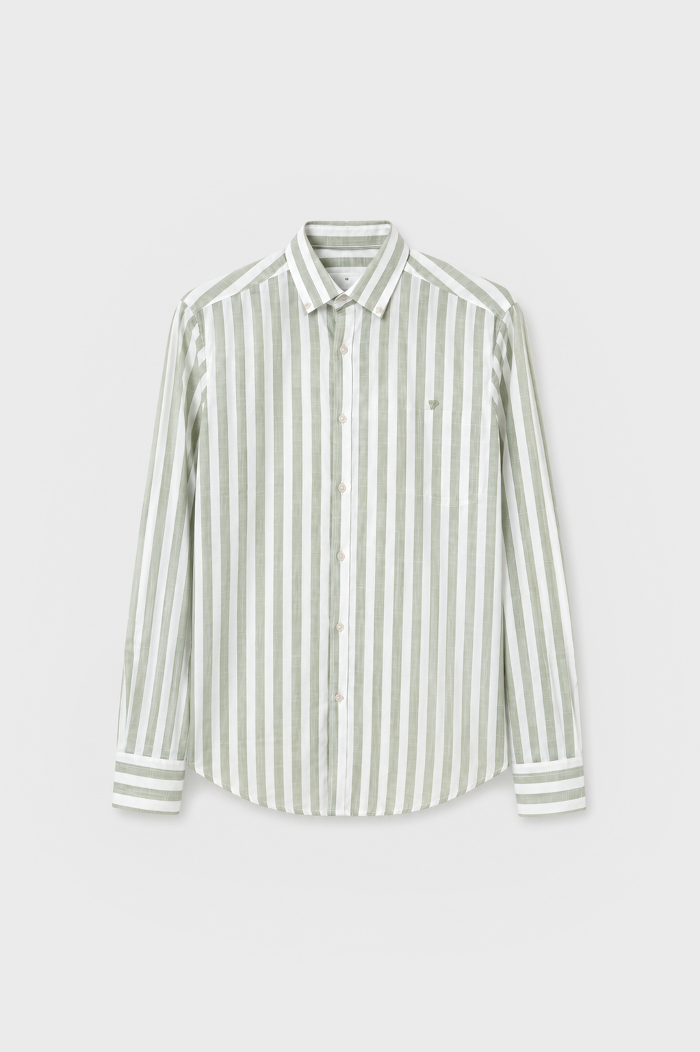 CAMISAS RAYAS VERDE SLUB