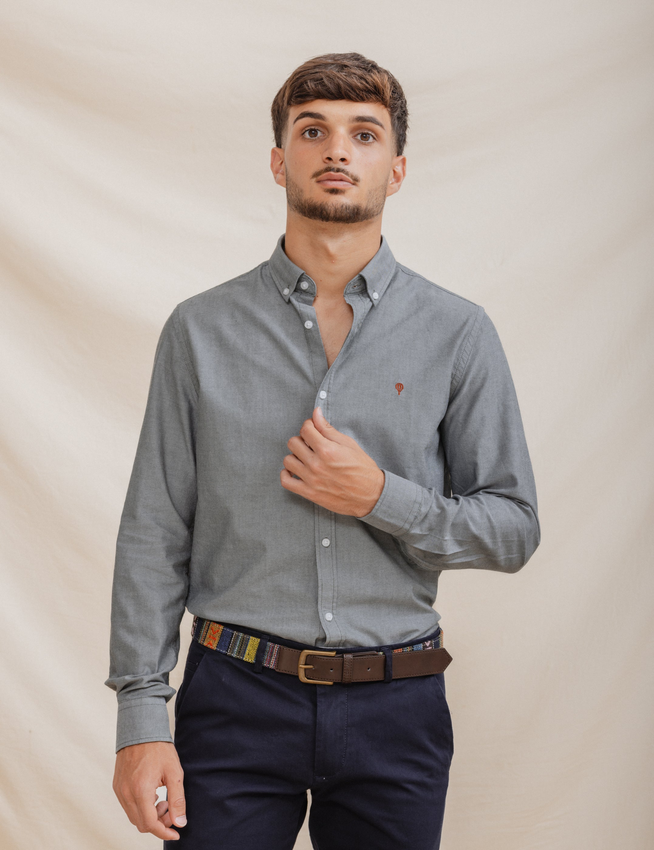 CAMISA OXFORD VERDE