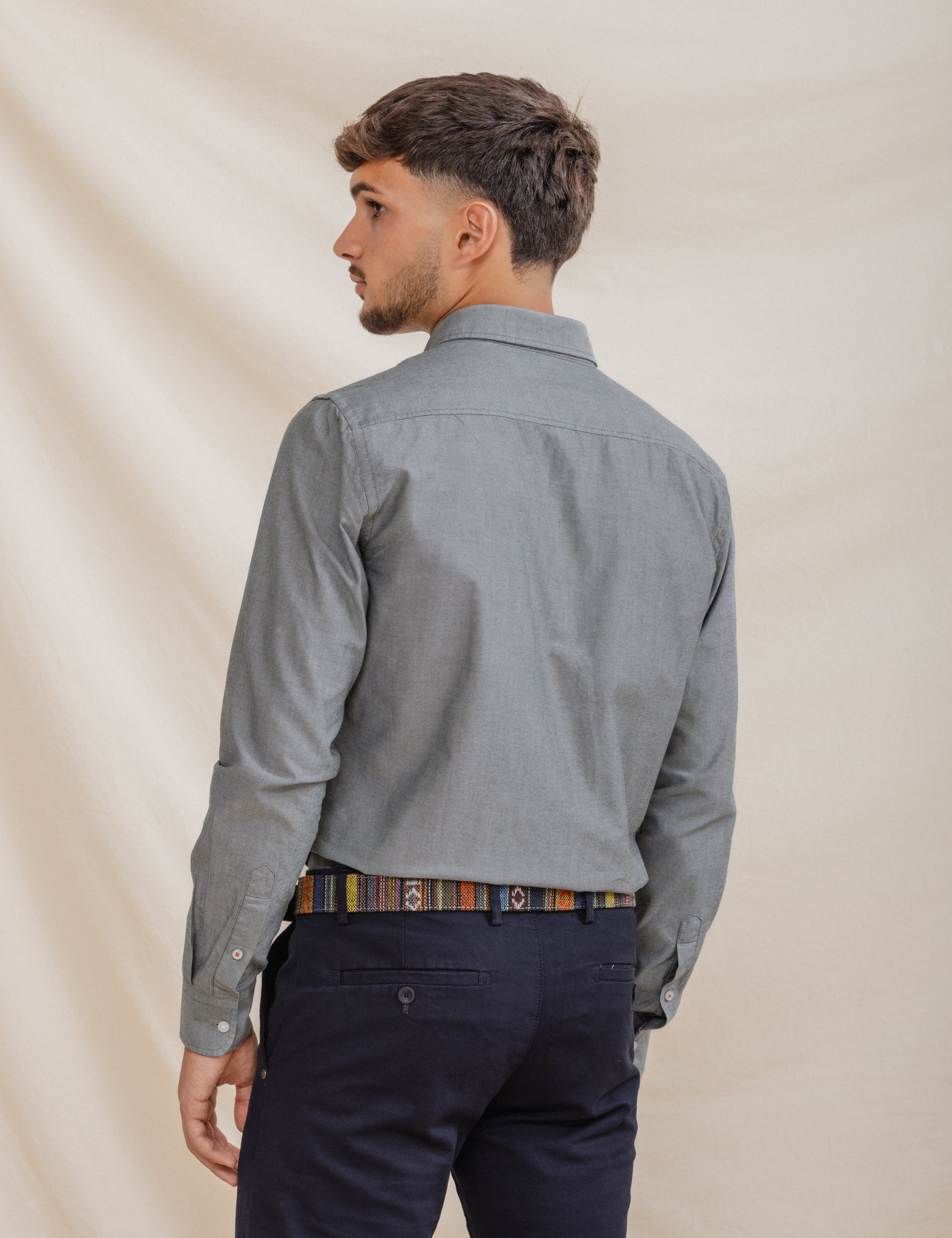 CAMISA OXFORD VERDE