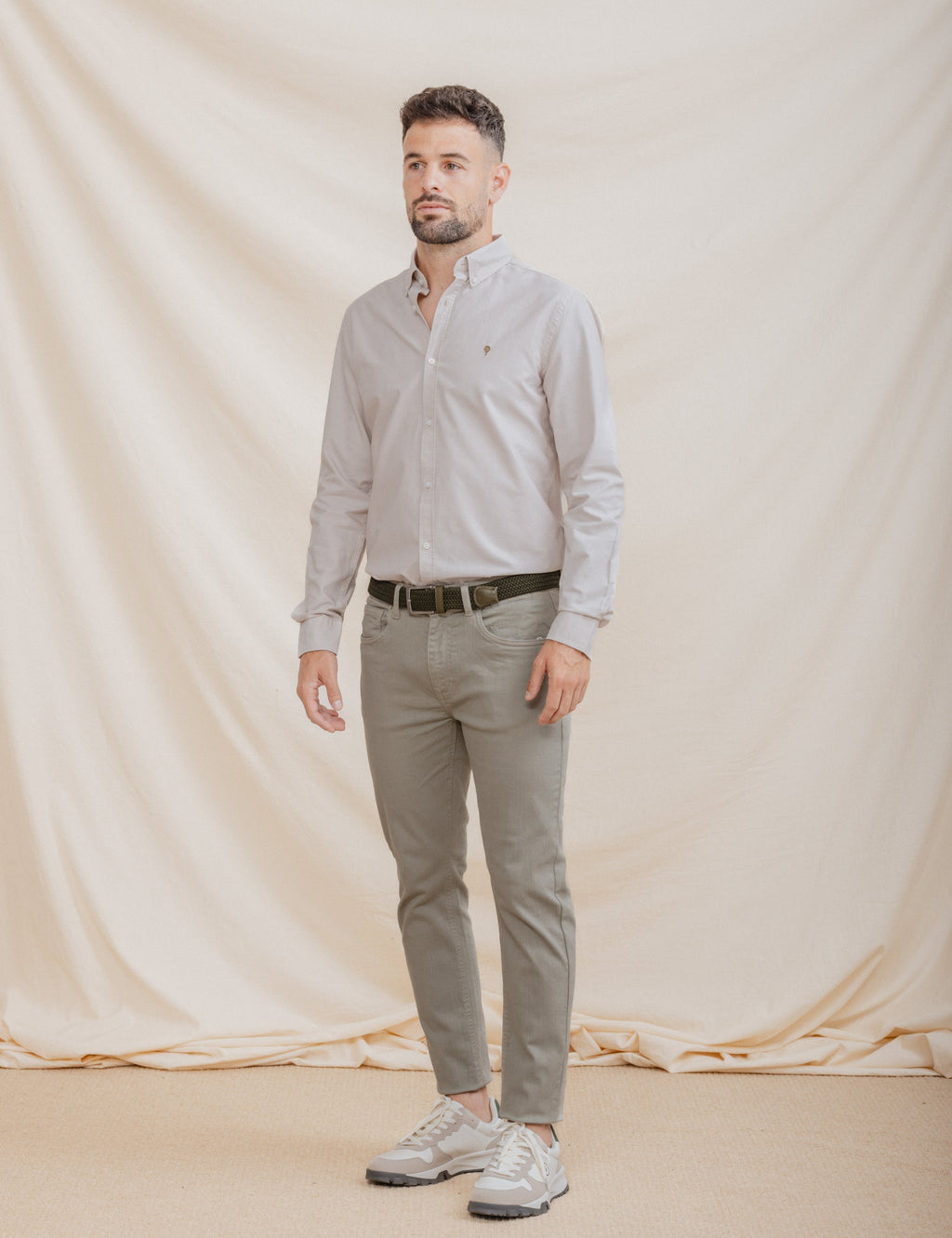 CAMISA OXFORD BEIGE