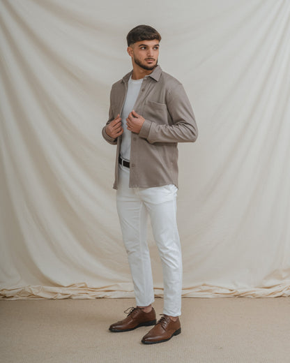 SOBRECAMISA PUNTO BEIGE