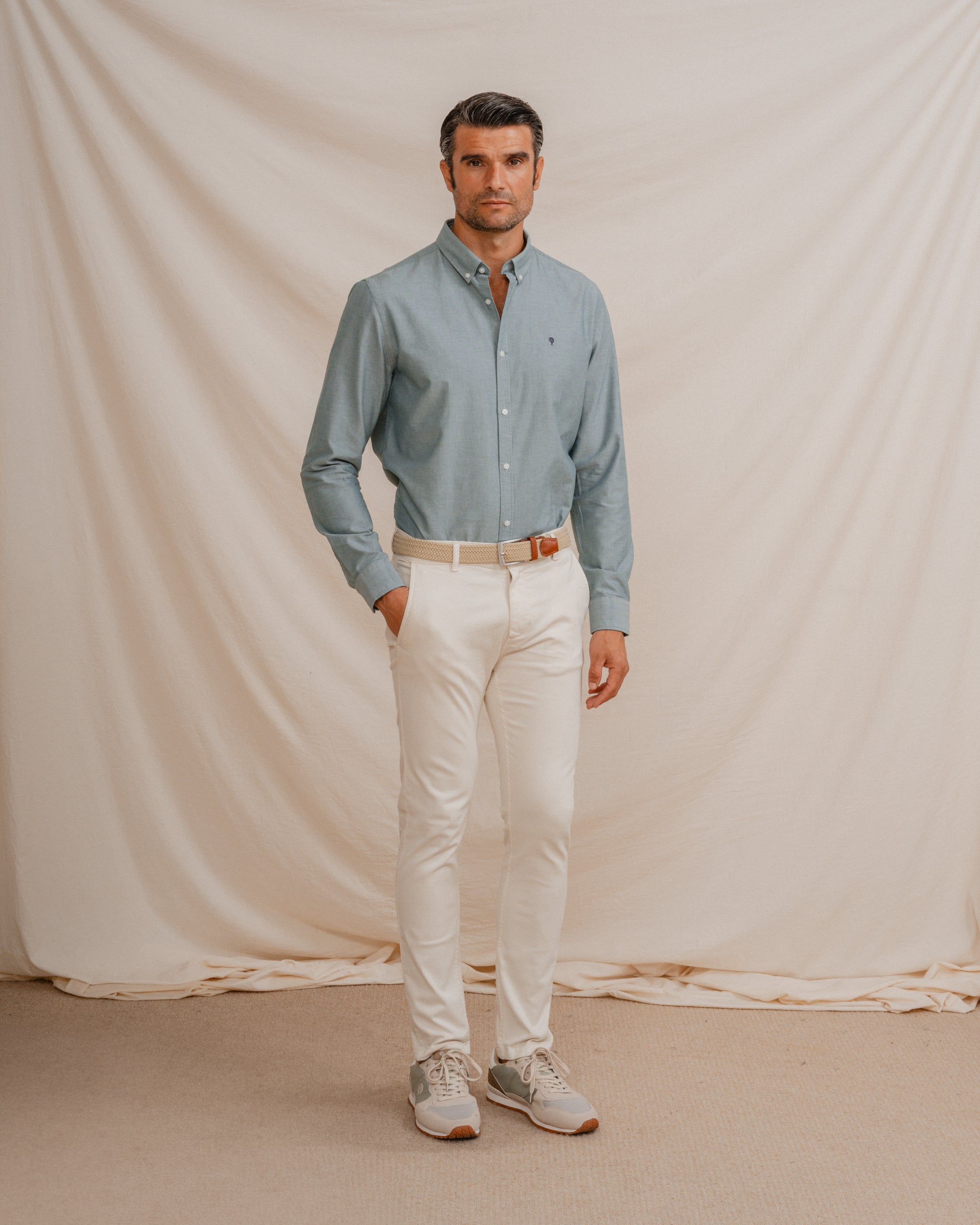 CAMISA OXFORD VERDE