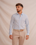 CAMISA RAYA CELESTE