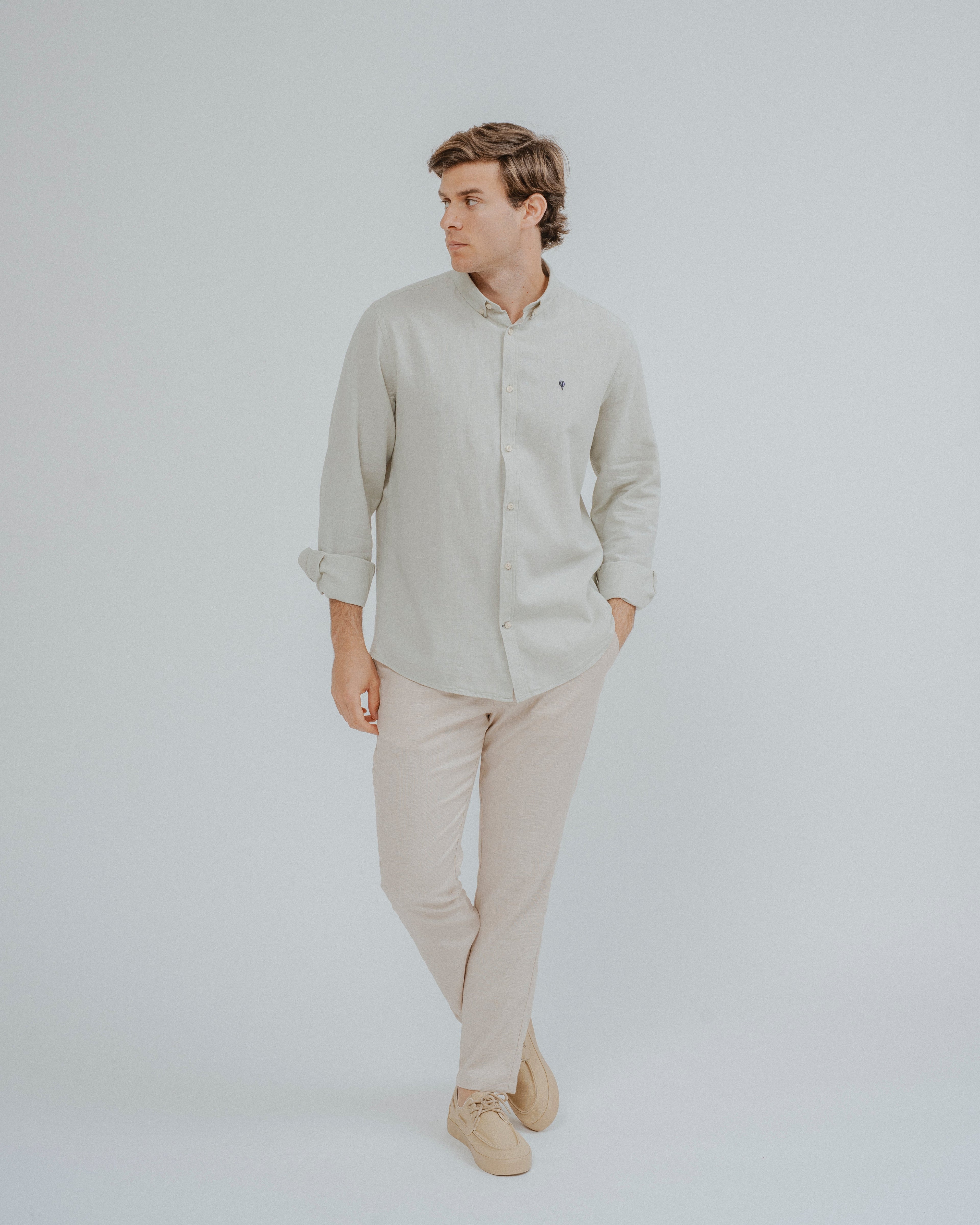 CAMISA LINO VERDE