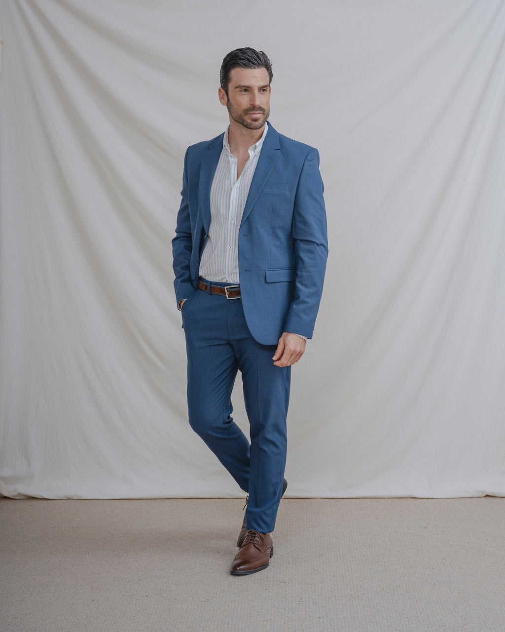 CAMISA LINO RAYA VERDE