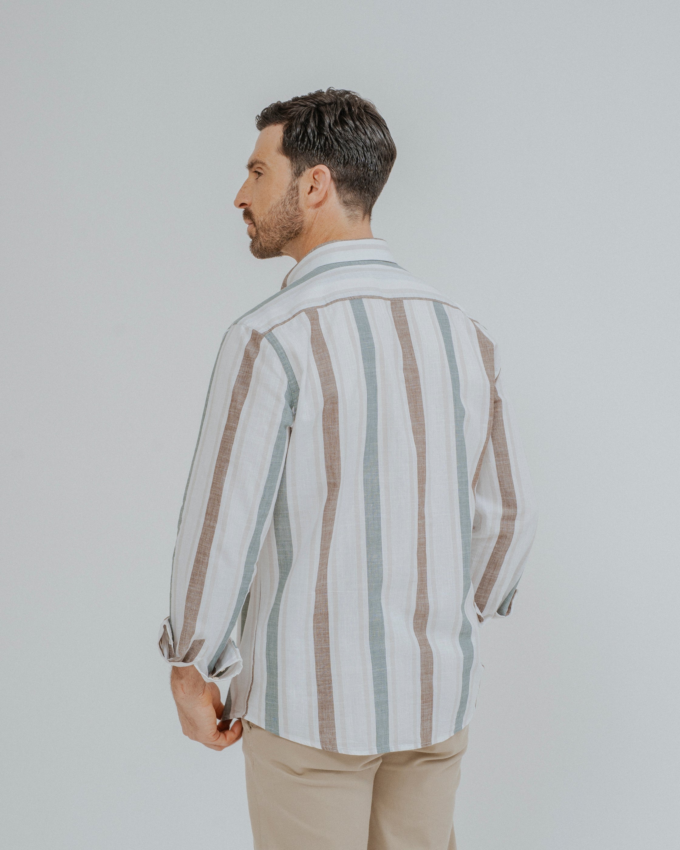 CAMISA LINO RAYAS