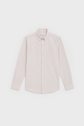CAMISA OXFORD RAYAS BEIGE