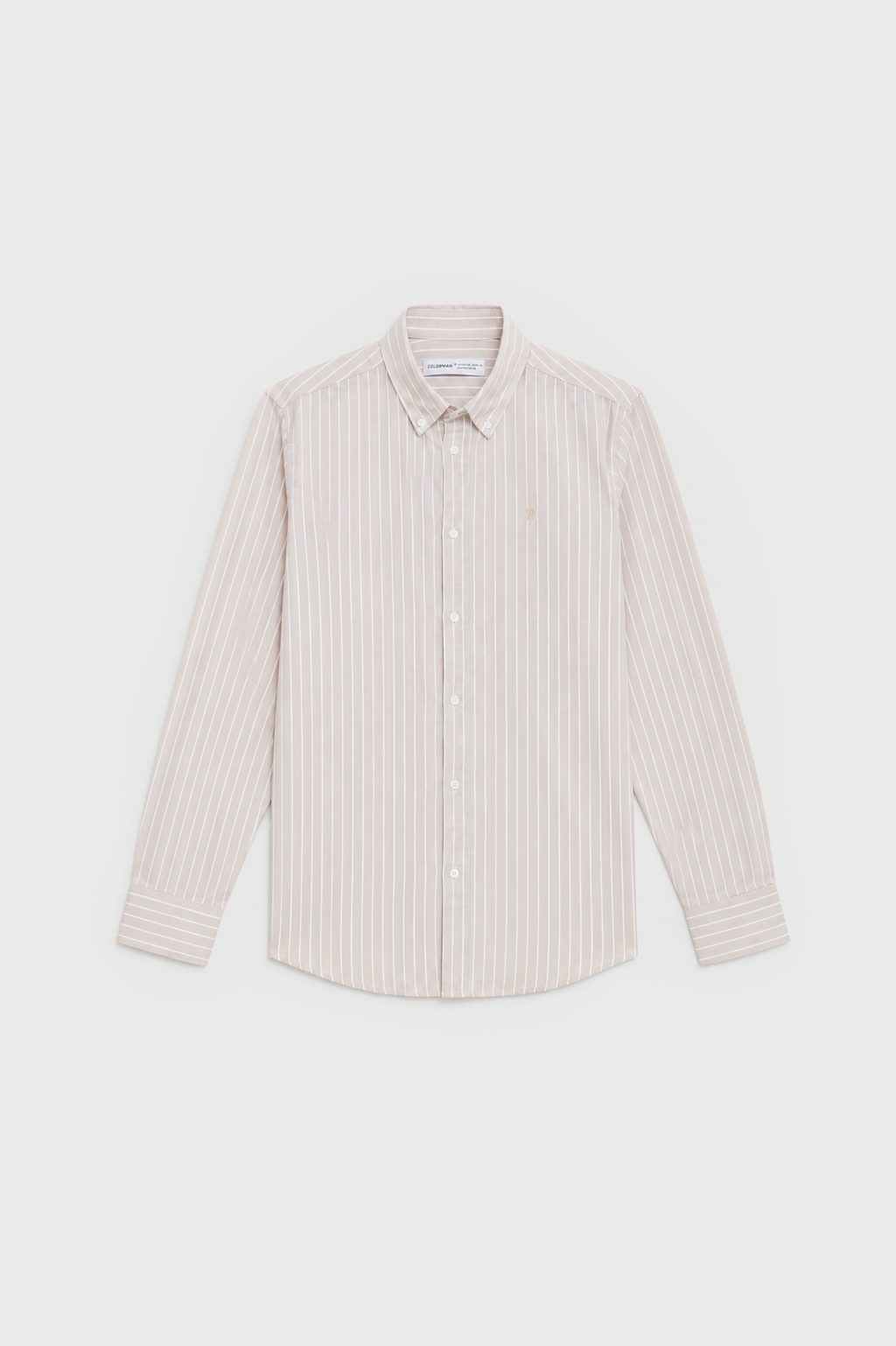 CAMISAS OXFORD RAYAS BEIGE