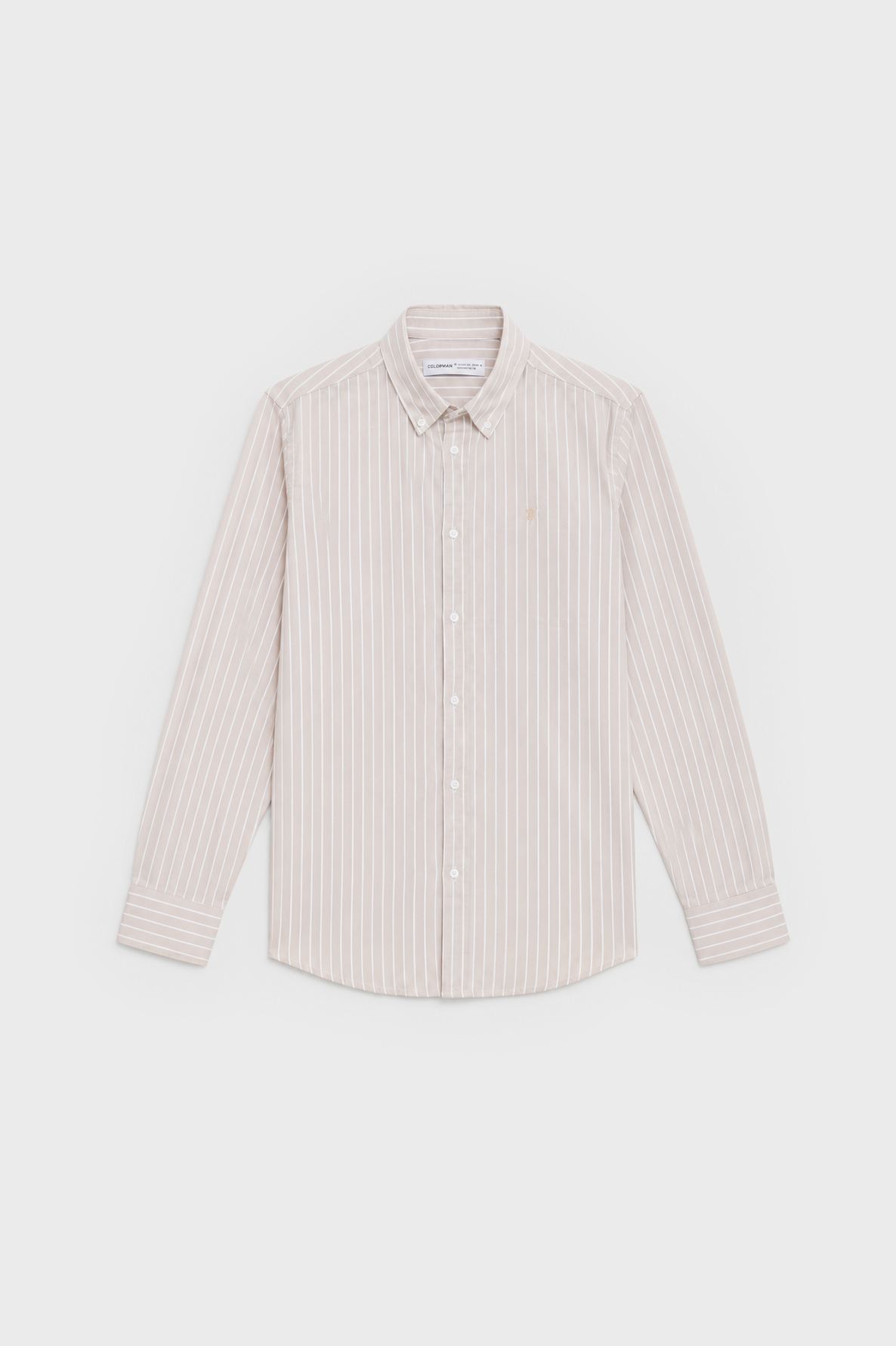 CAMISAS OXFORD RAYAS BEIGE