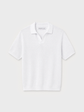 POLO TRICOT ESTRUCTURA BLANCO