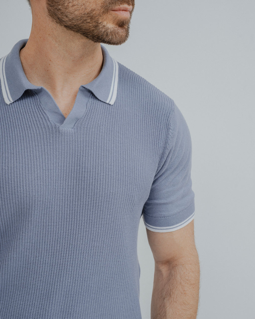 POLO TRICOT RAYA CUADRILLÉ