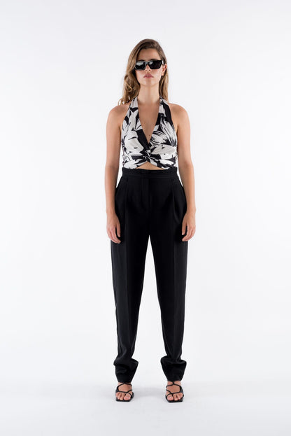 TOP CROP ESTAMPADO FLORAL