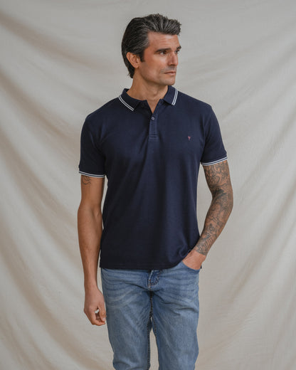 POLO ESTRUCTURA AZUL