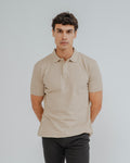POLO BÁSICO REGULAR FIT BEIGE