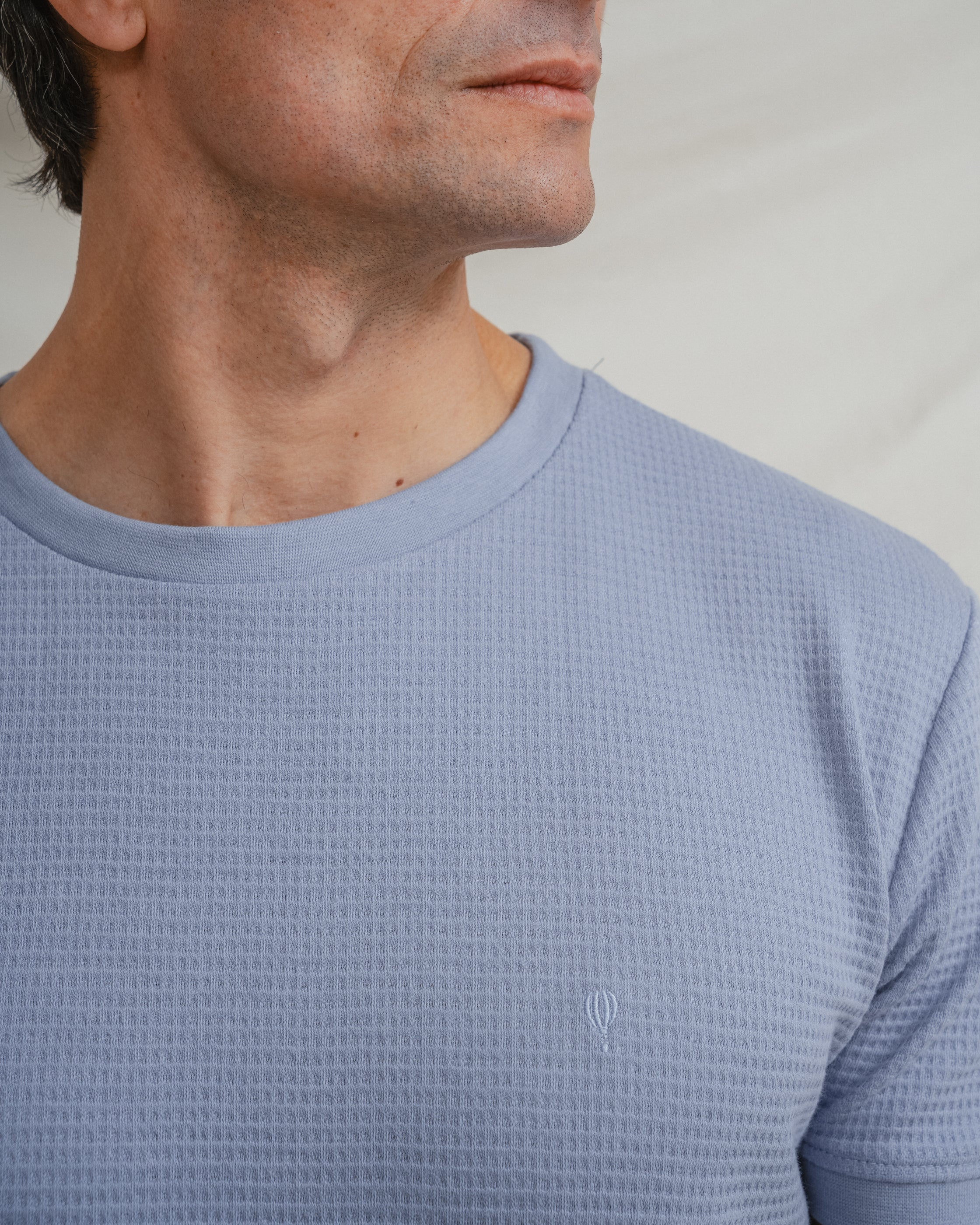 CAMISETA ESTRUCTURA CELESTE