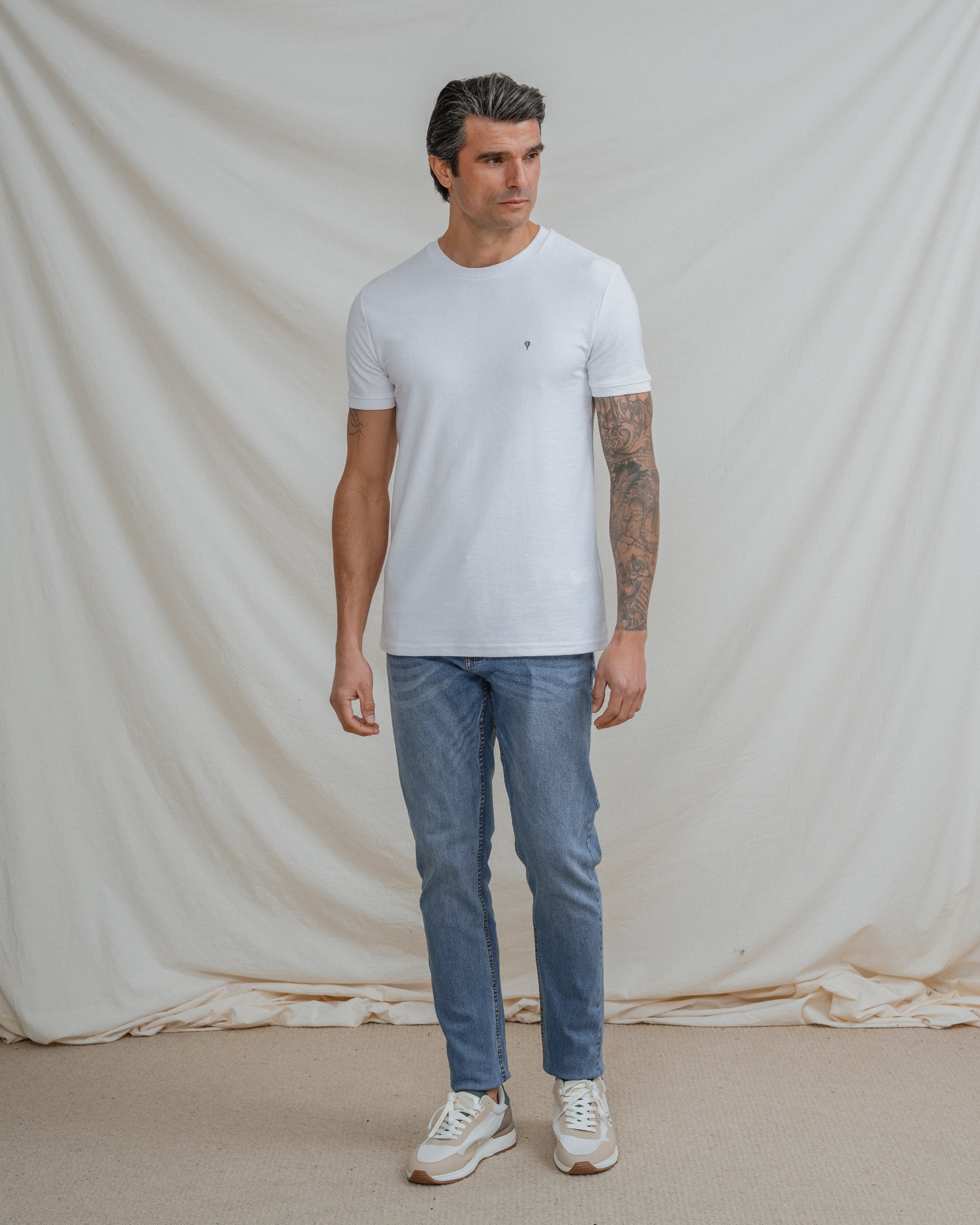 CAMISETA TEXTURA BLANCA