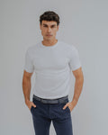 CAMISETA ESTRUCTURA PERFORADA BLANCA