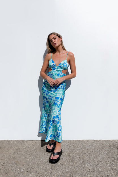 VESTIDO ESTAMPADO CUT OUT
