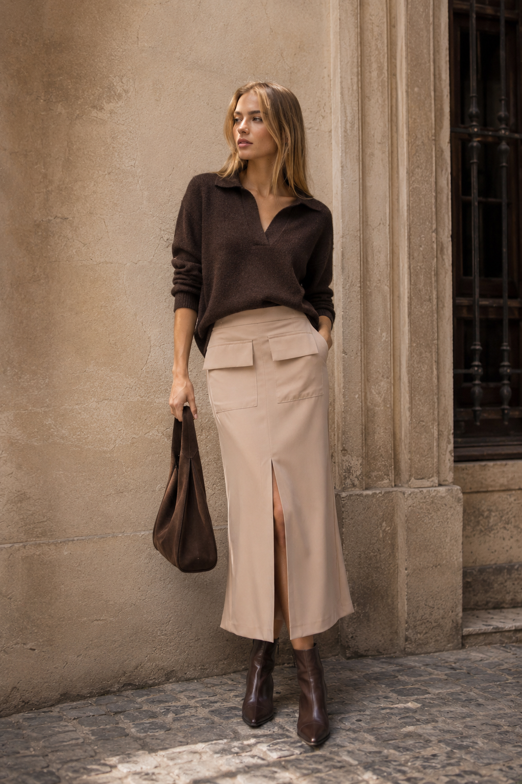 FALDA MIDI CARGO