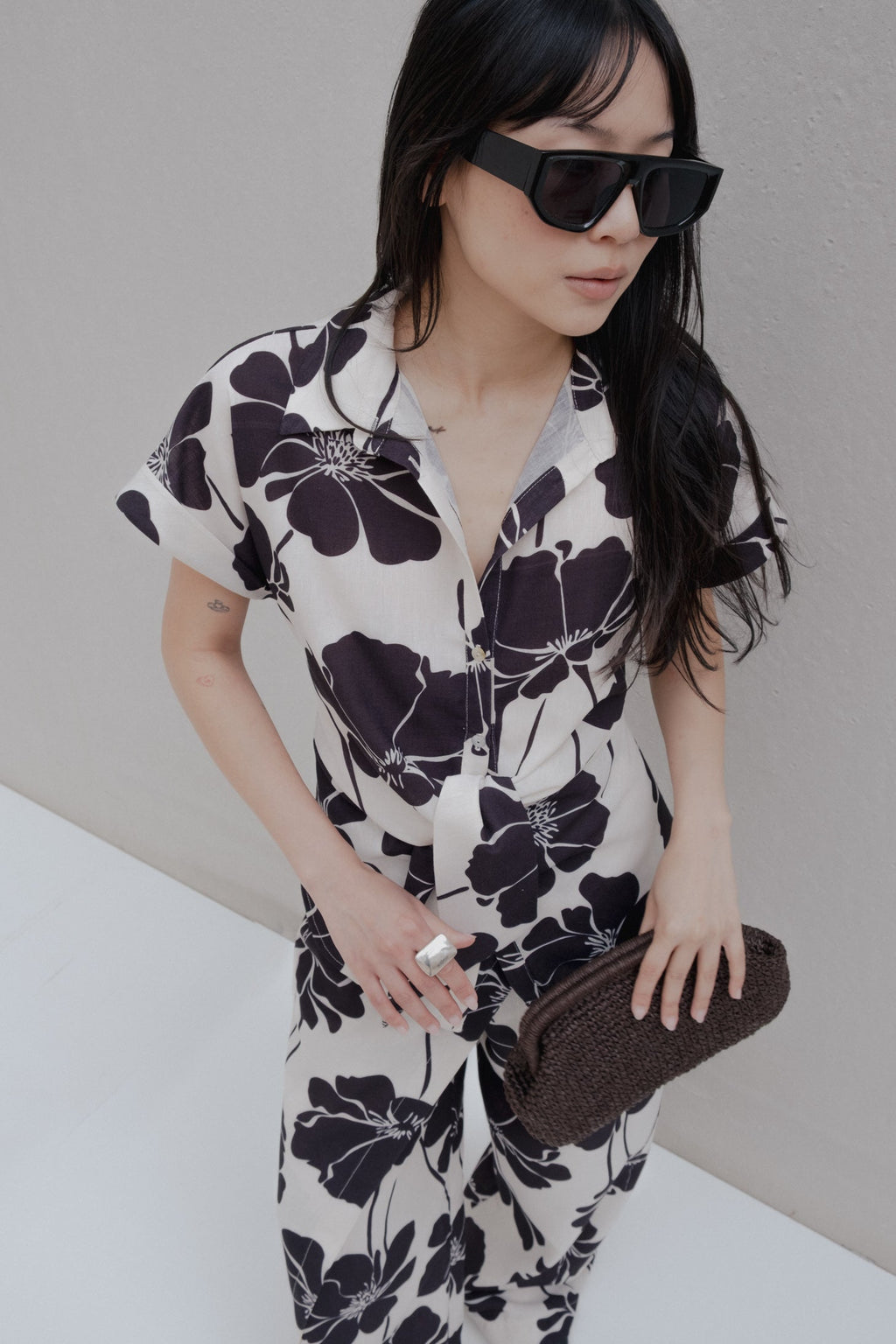 CAMISA NUDO ESTAMPADA