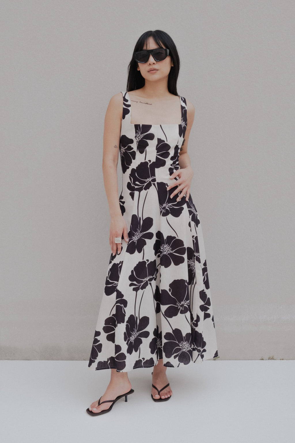 VESTIDO MIDI ESTAMPADO