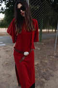 VESTIDO MIDI LAZADA