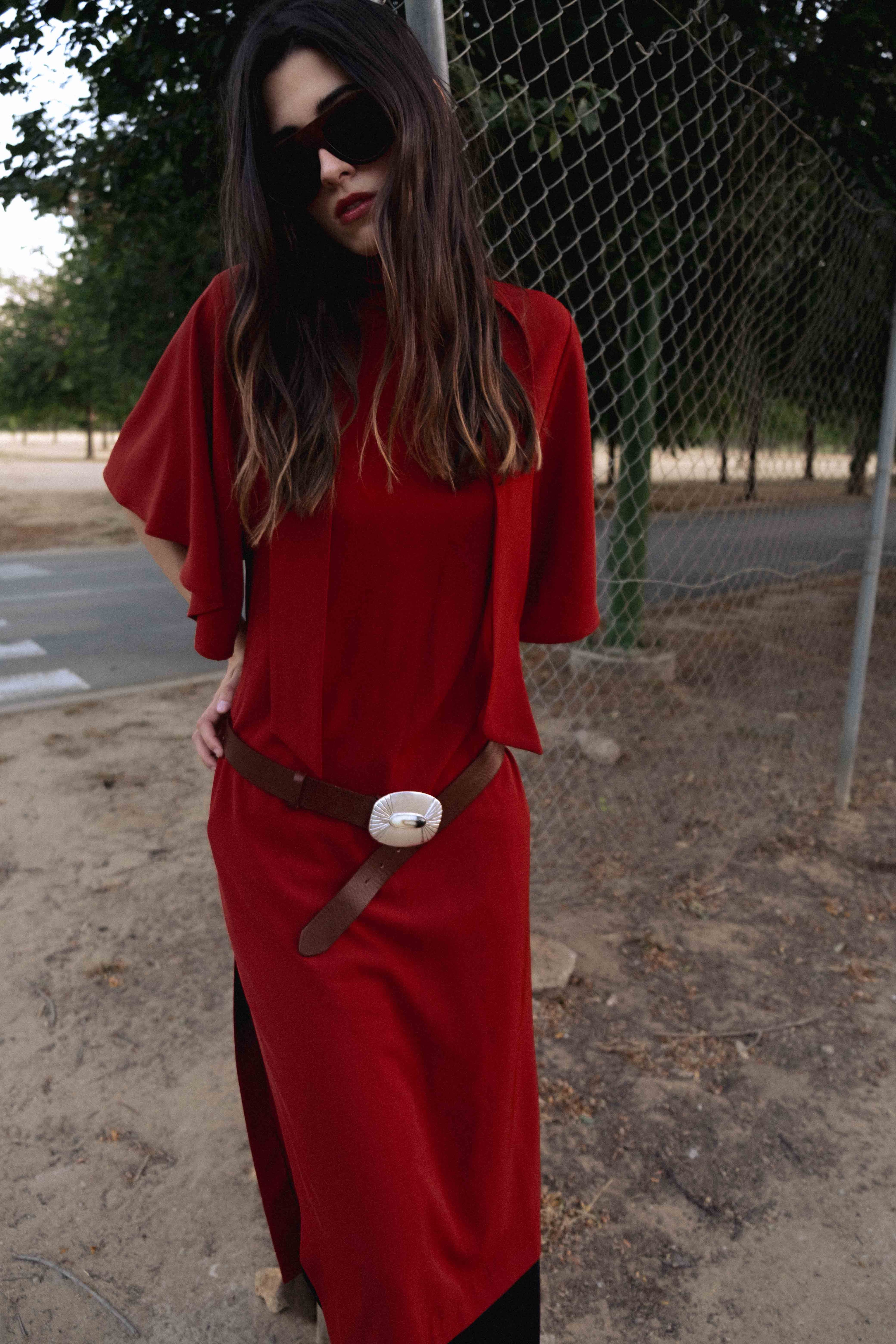 VESTIDO MIDI LAZADA