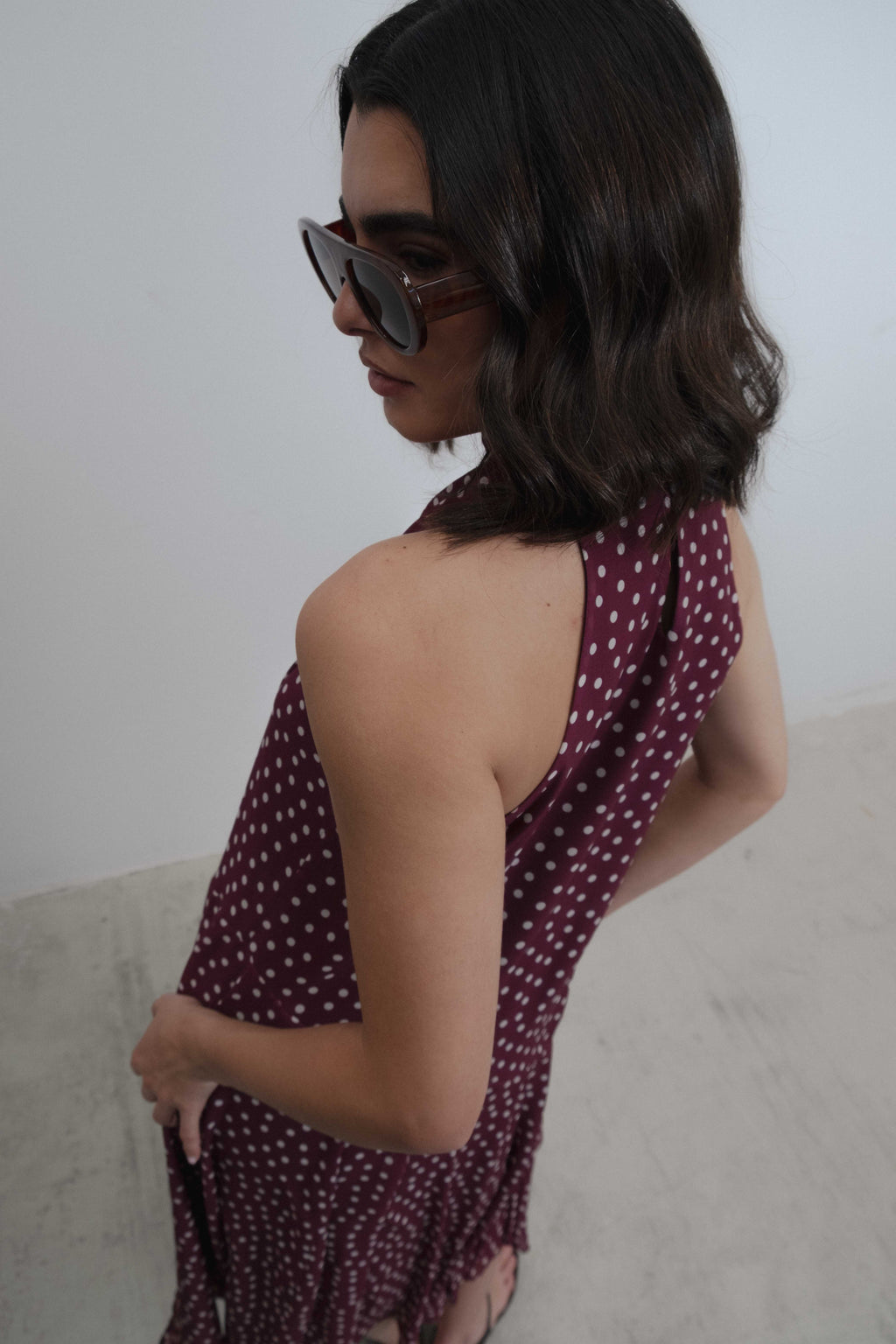 VESTIDO HALTER LUNARES LAZADA