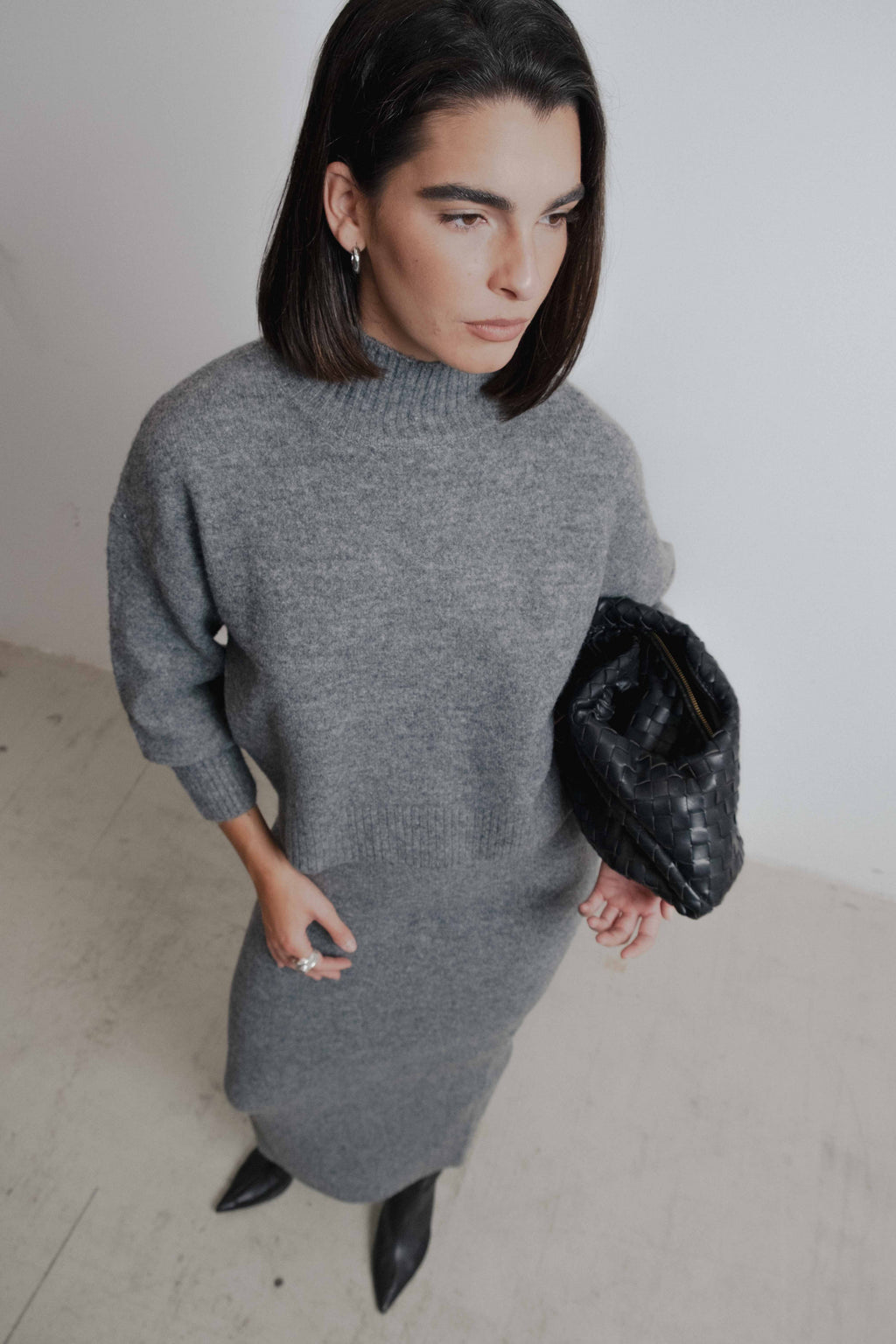 FALDA MIDI PUNTO