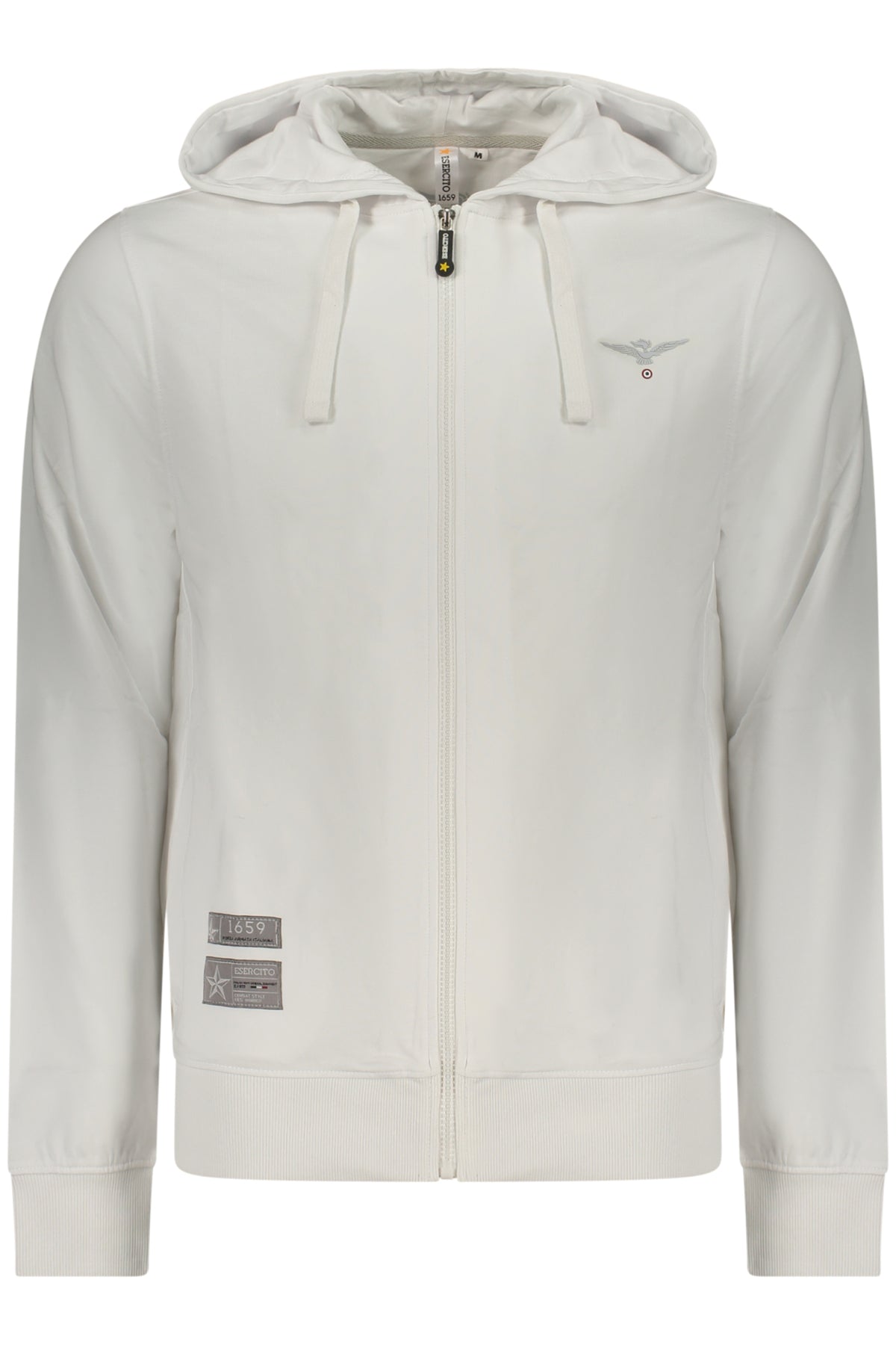 Sudadera blanca con cremallera para hombre de la Academia Militar