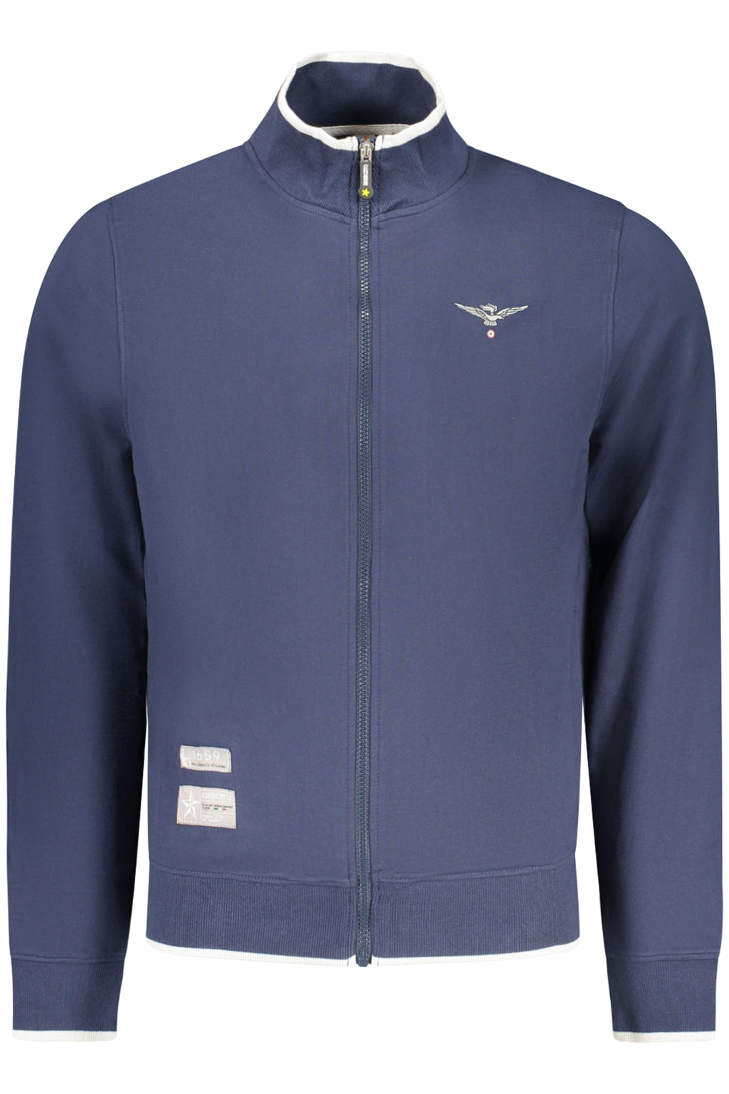 Sudadera negra con cremallera para hombre de la Academia Militar