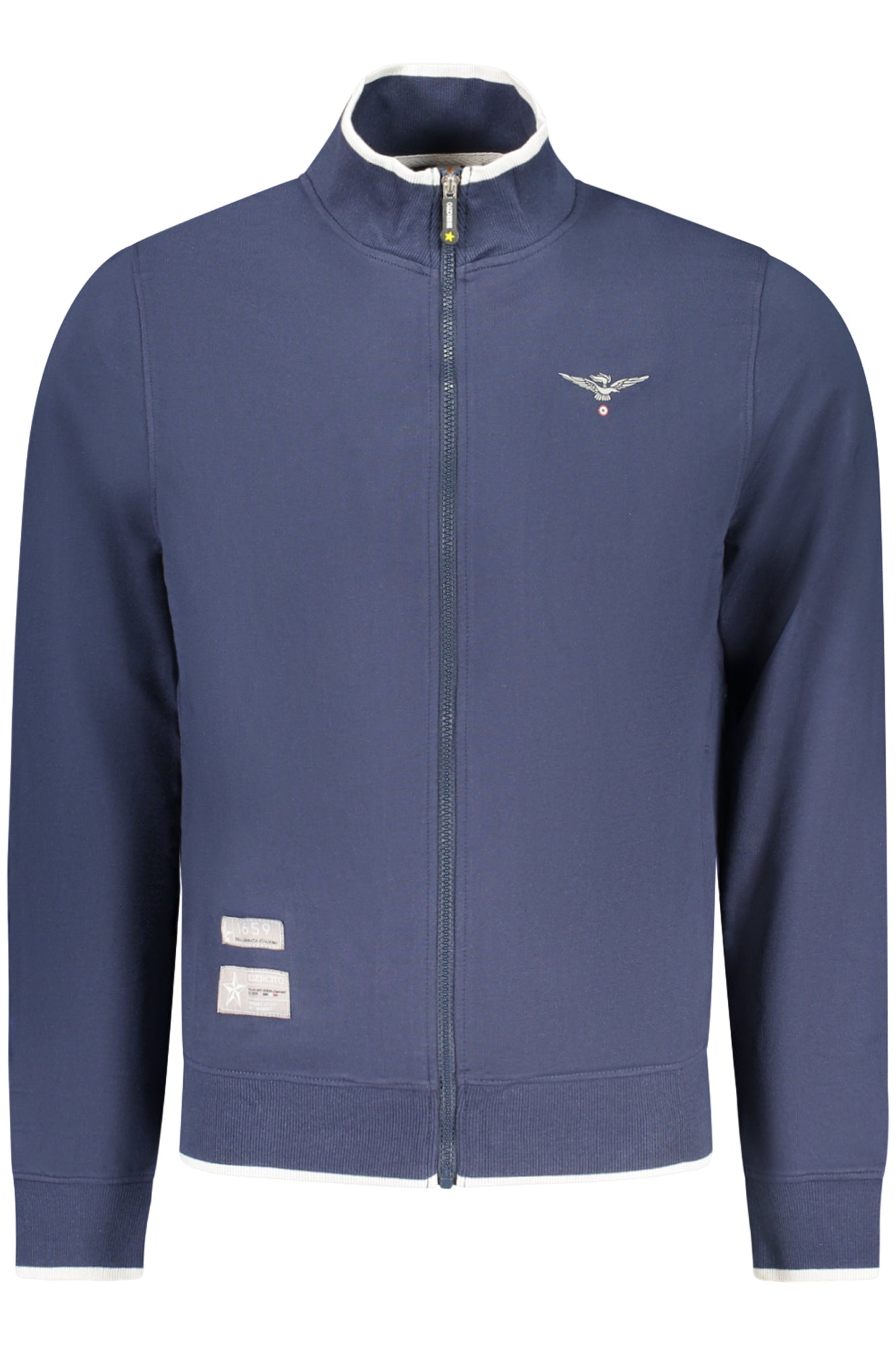 Sudadera negra con cremallera para hombre de la Academia Militar