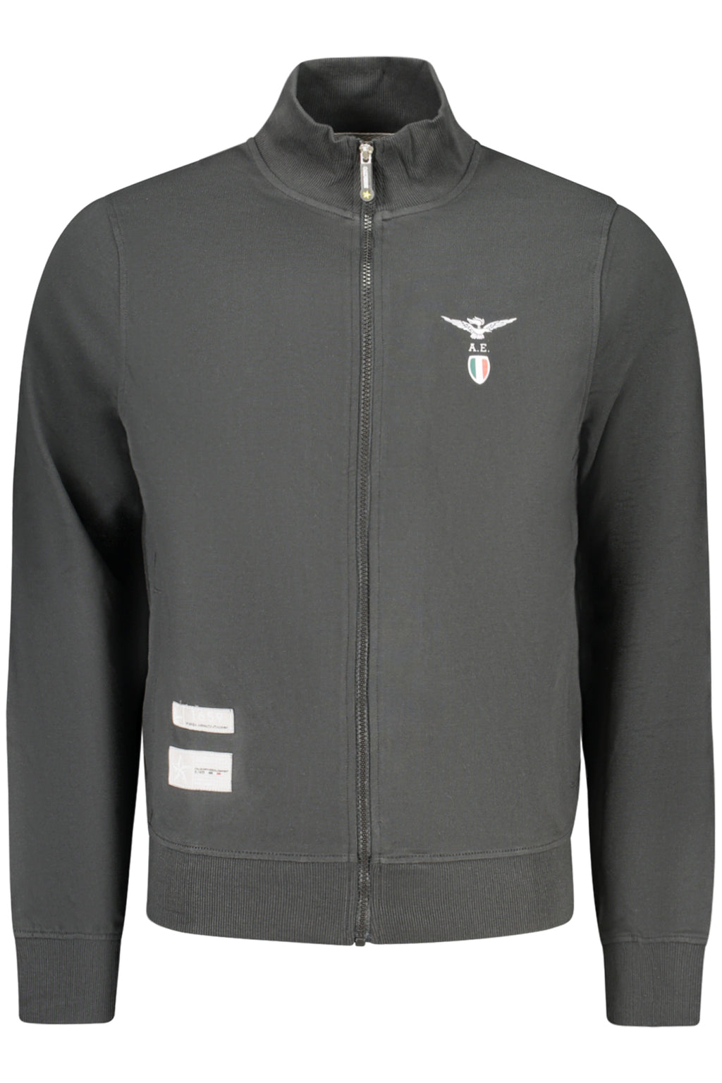 Sudadera negra con cremallera para hombre de la Academia Militar