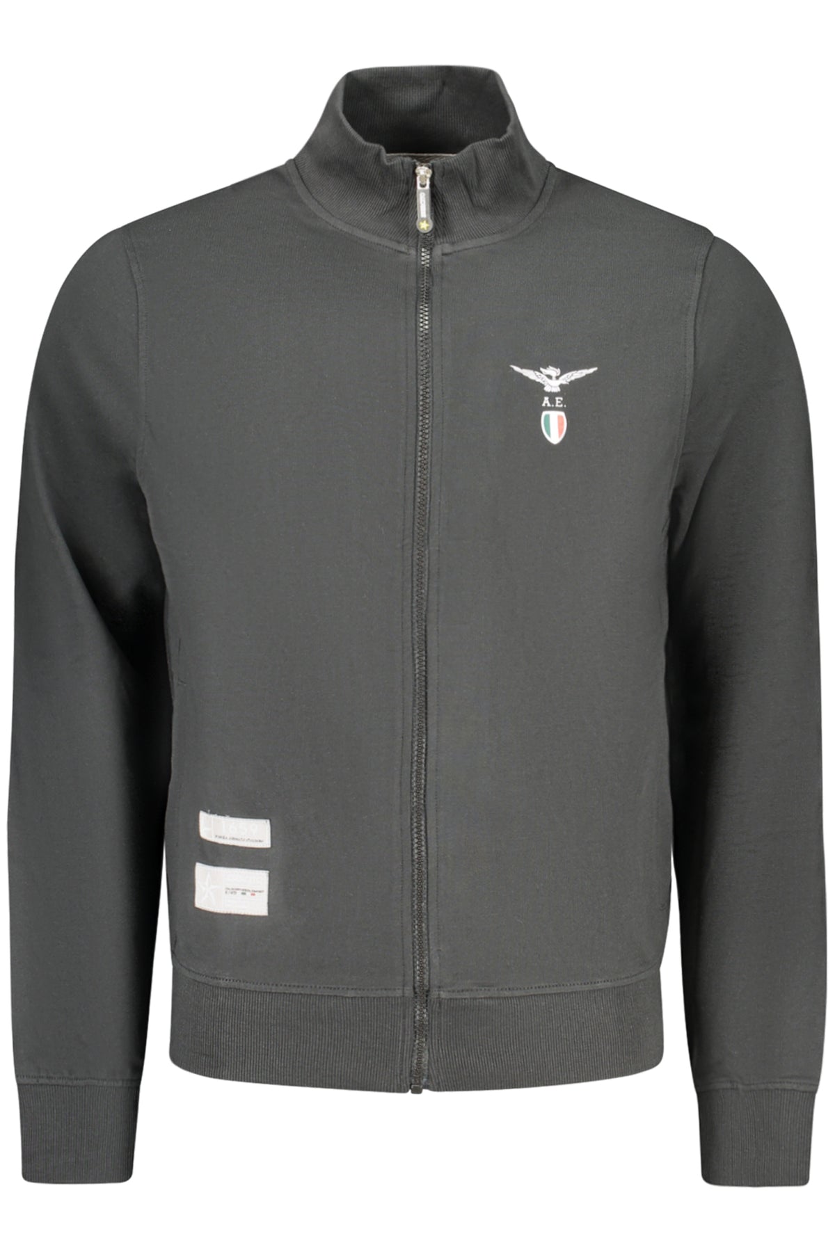 Sudadera negra con cremallera para hombre de la Academia Militar