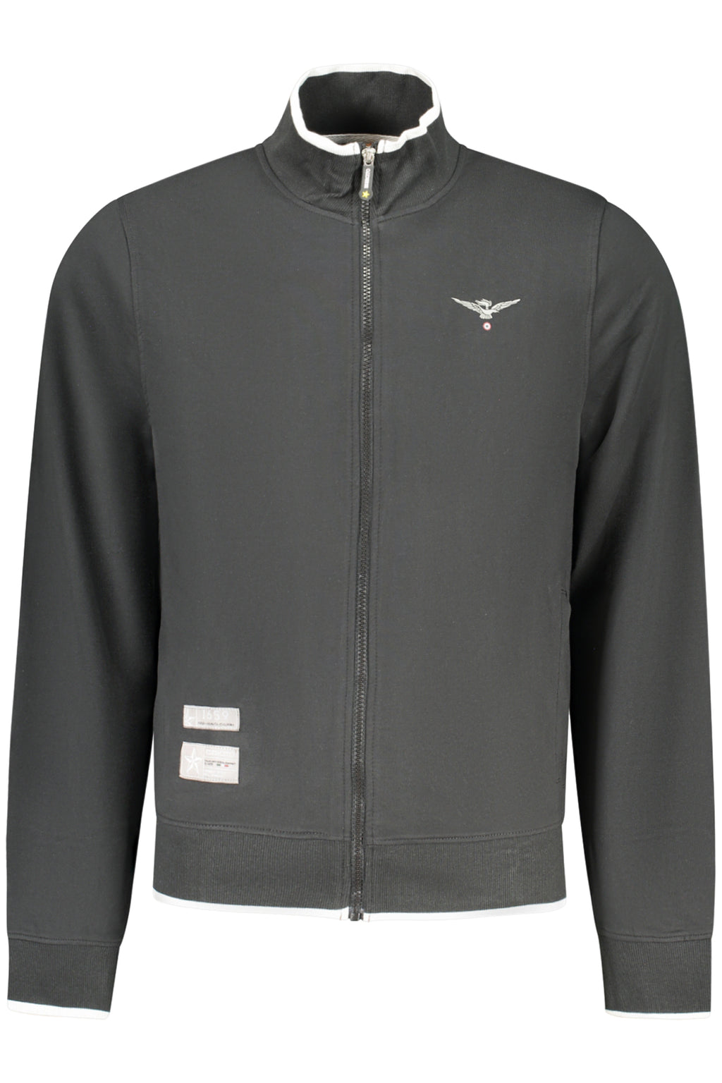 Sudadera blanca con cremallera para hombre de la Academia Militar