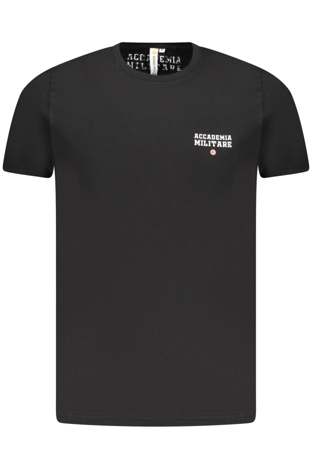 CAMISETA NEGRA DE MANGA CORTA PARA HOMBRE DE LA ACADEMIA MILITAR