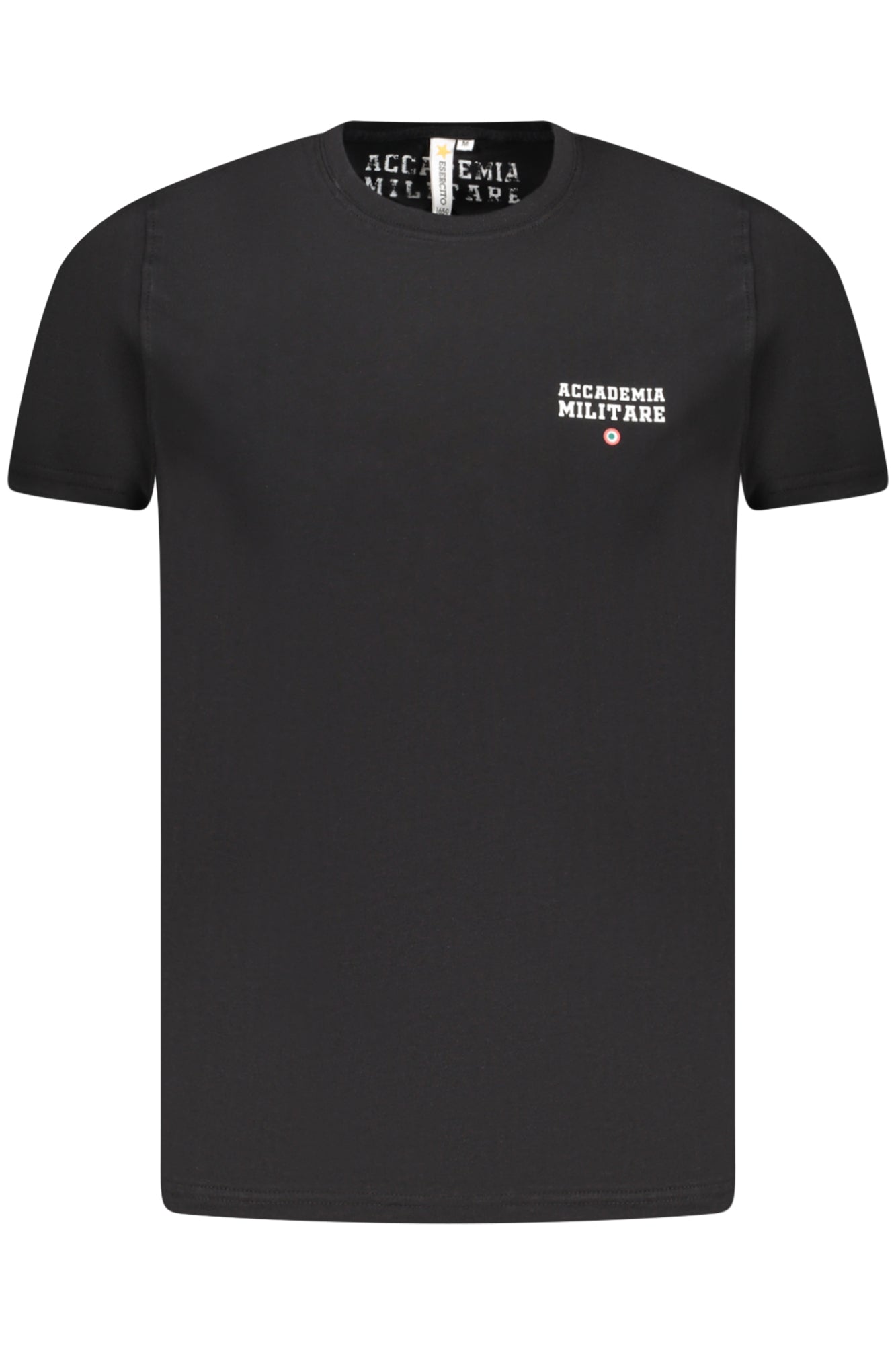 CAMISETA NEGRA DE MANGA CORTA PARA HOMBRE DE LA ACADEMIA MILITAR