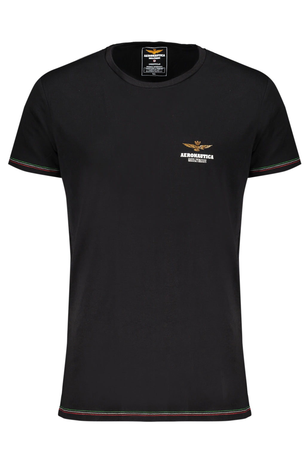CAMISETA NEGRA DE CONJUNTO PARA HOMBRE DE AERONAUTICA MILITARE
