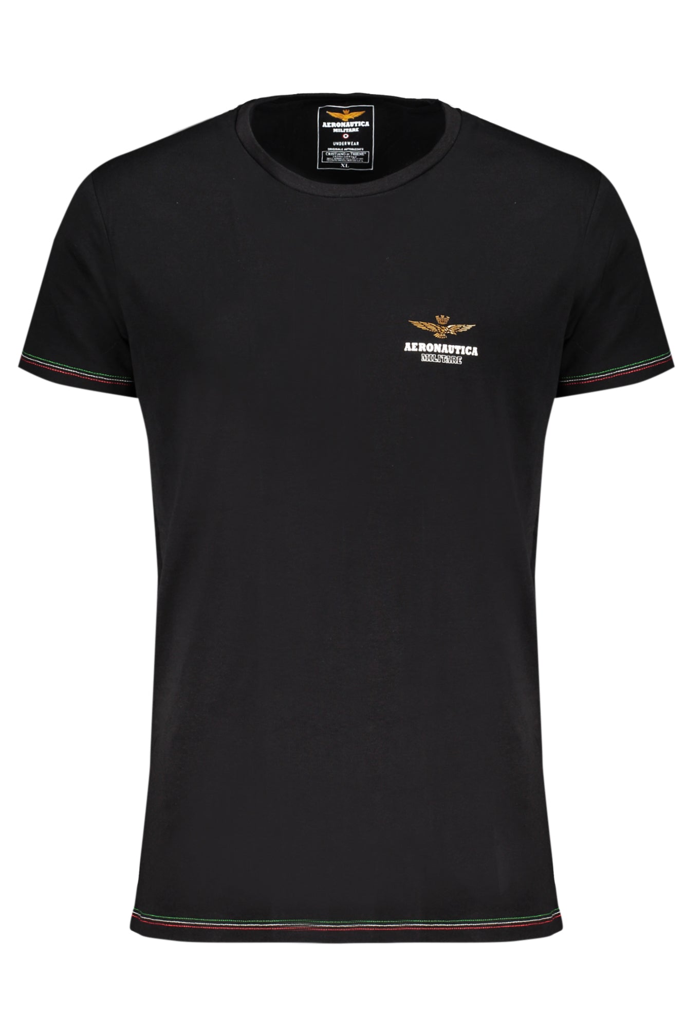CAMISETA NEGRA DE CONJUNTO PARA HOMBRE DE AERONAUTICA MILITARE
